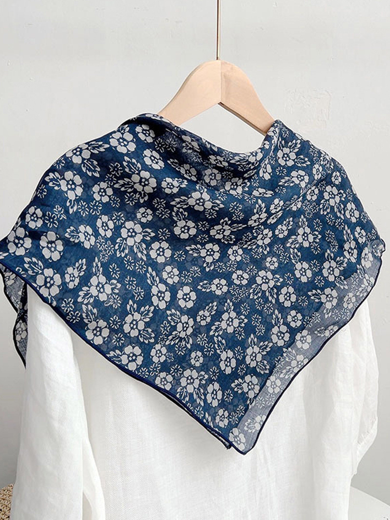 Ramie Vintage Print Handkerchief DestGlow