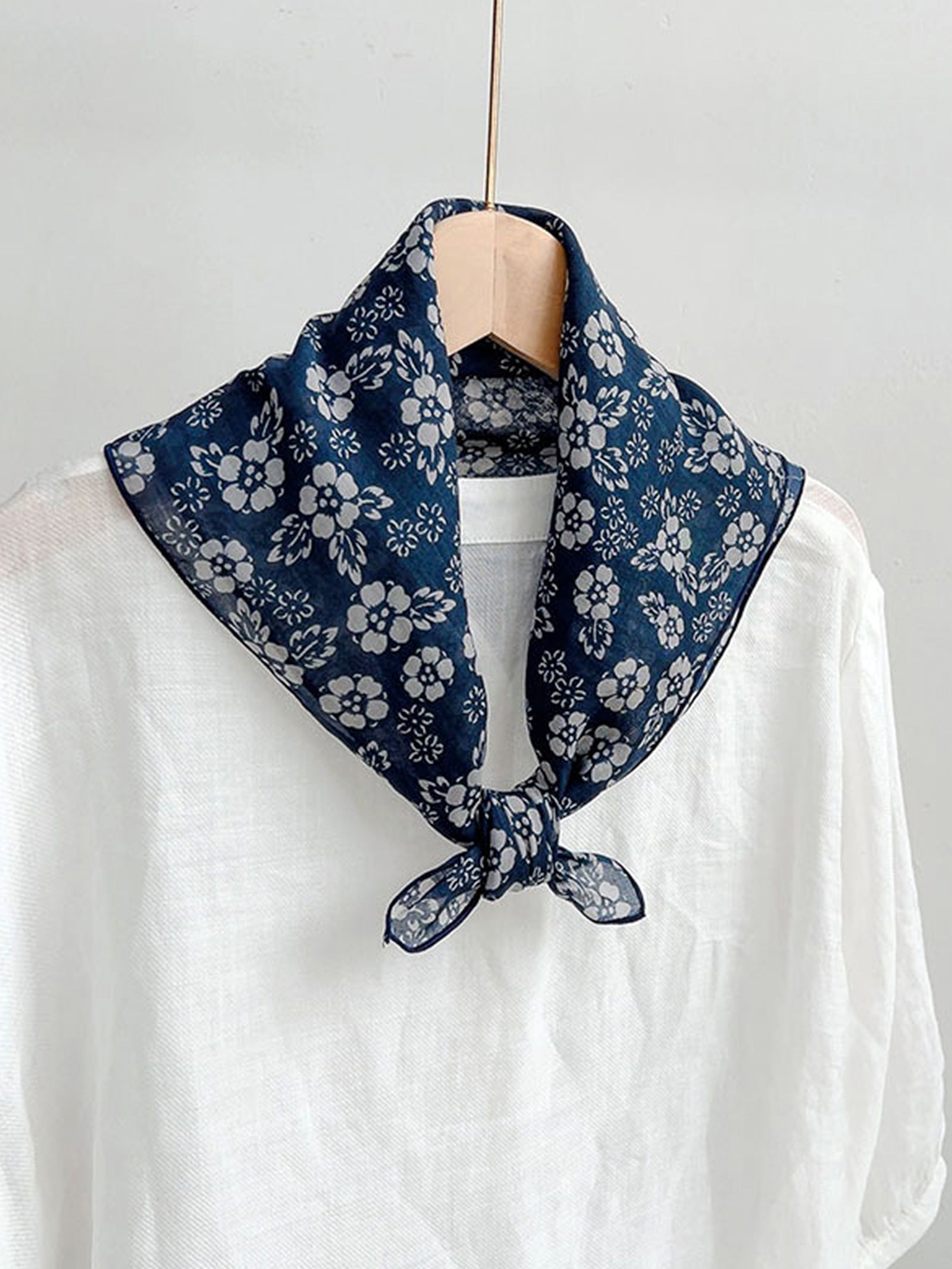 Ramie Vintage Print Handkerchief DestGlow