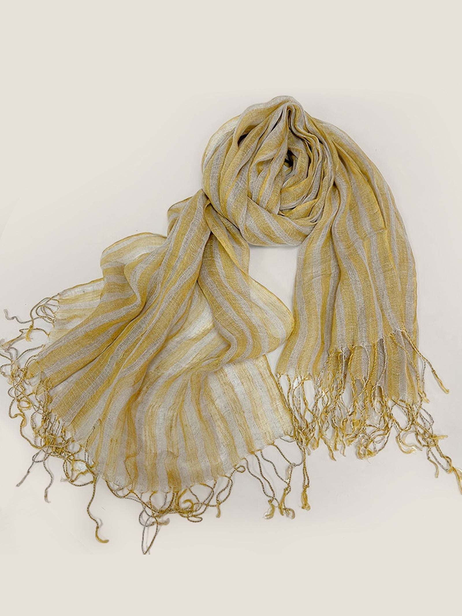 Linen Checkered Lightweight Scarf DestGlow