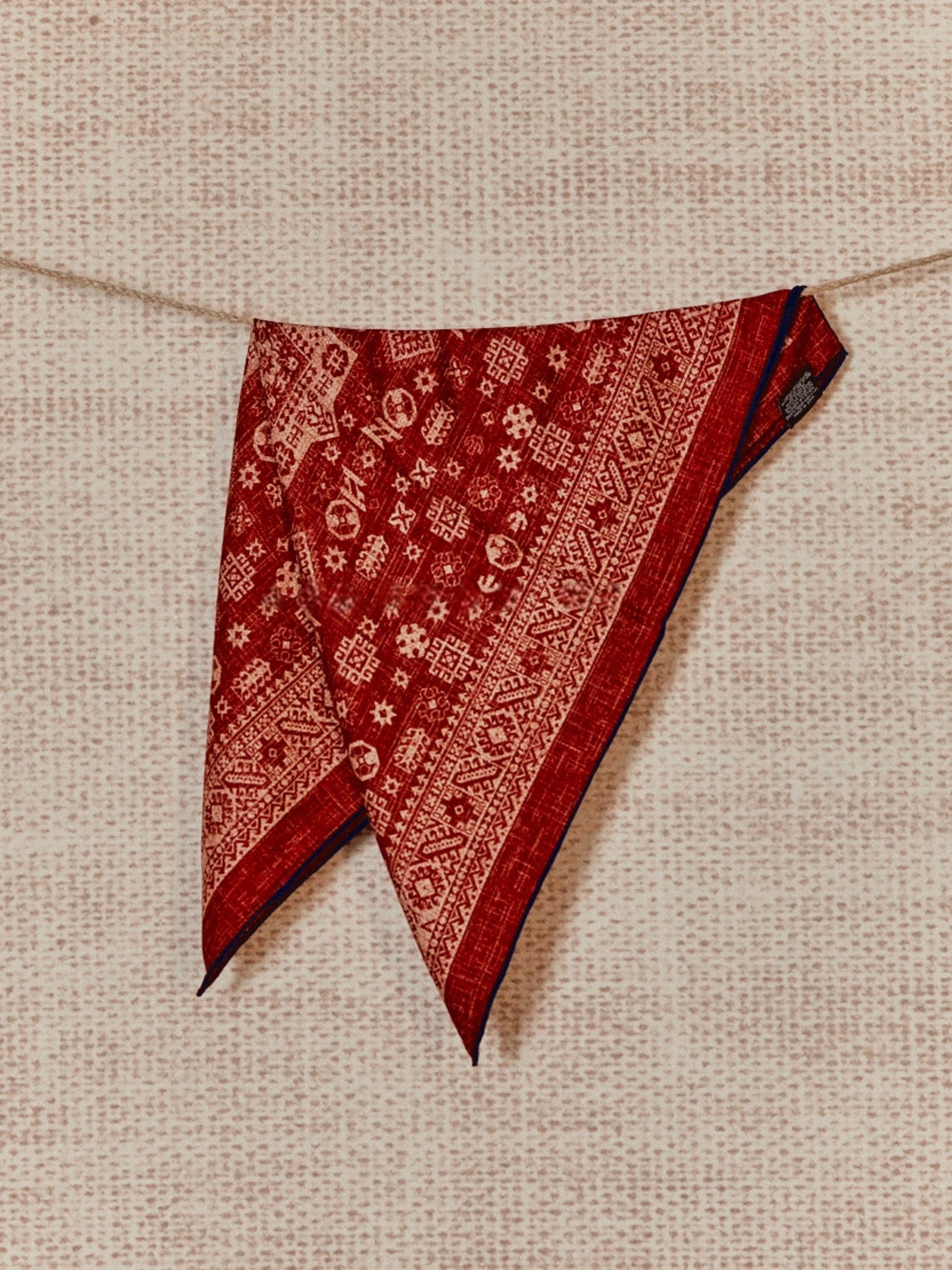 Wool Silk Printed Neck Square Scarf DestGlow