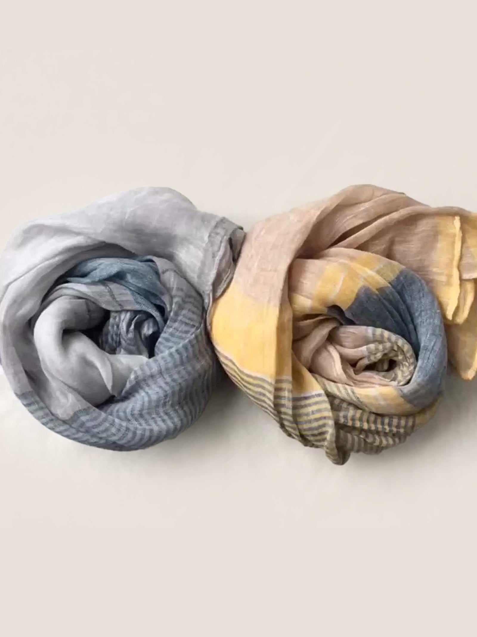 Linen Color-Block Scarf DestGlow