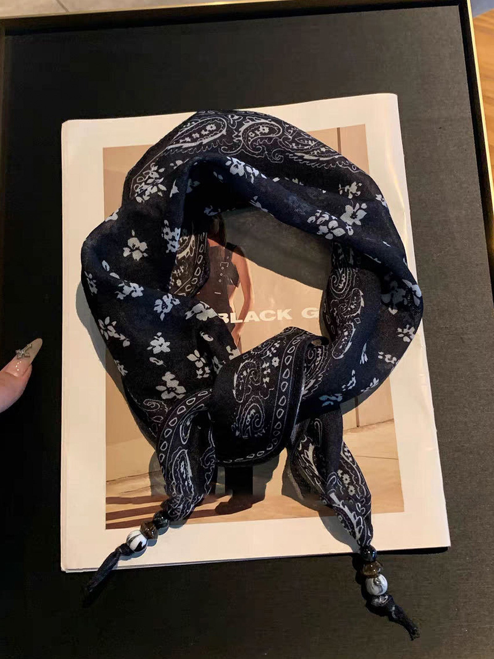 Bohemian Floral Multi-Functional Silk Scarf by LINTICO