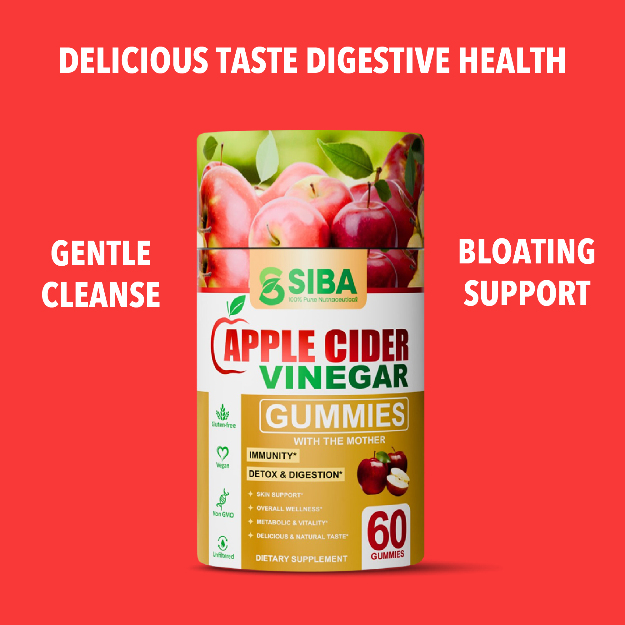 Apple Cider Vinegar Gummies by Siba Vitamins Store
