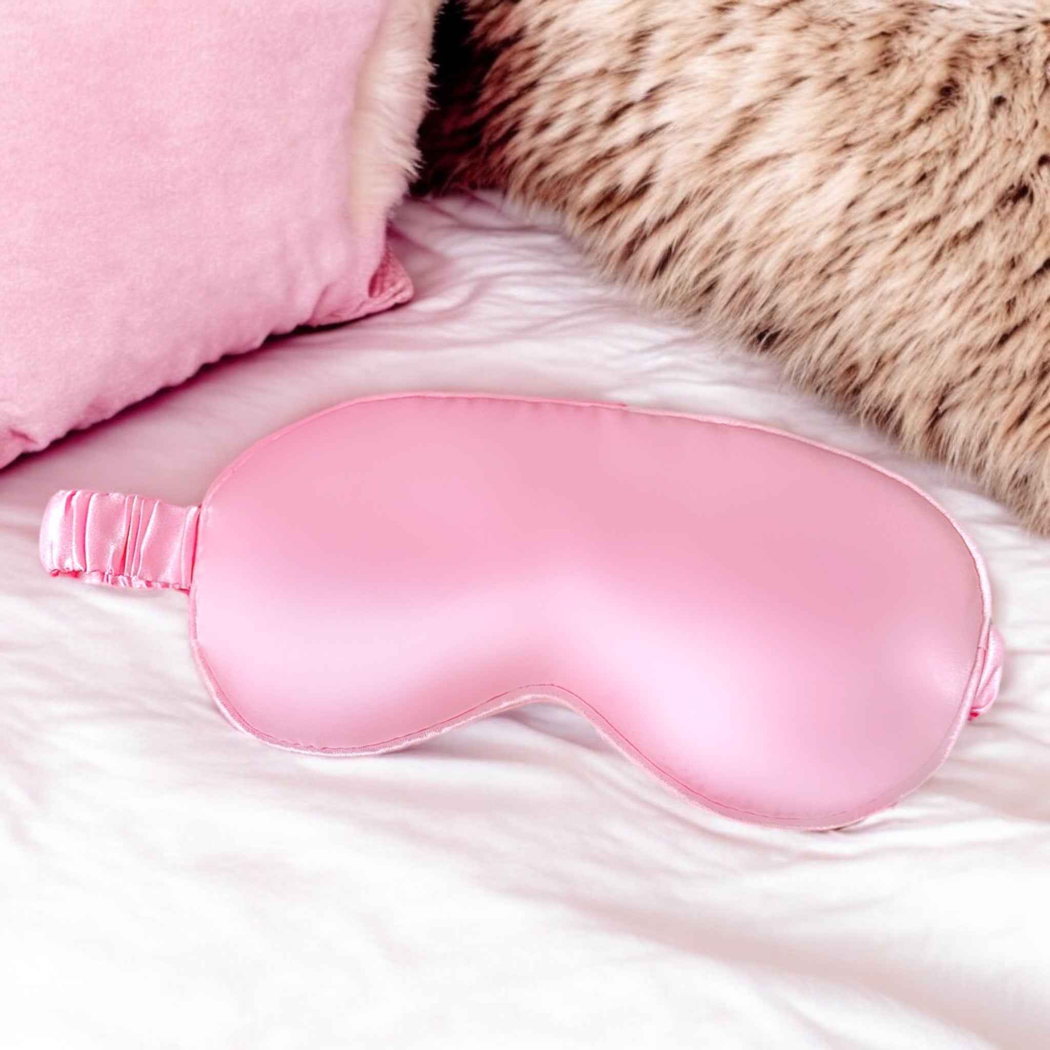 Pink Silky Sleep Mask with Gift Box