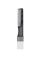 ABSOLUTE Pinccat Professional Carbon Comb - Metal Teasing Fine Tooth - accessories