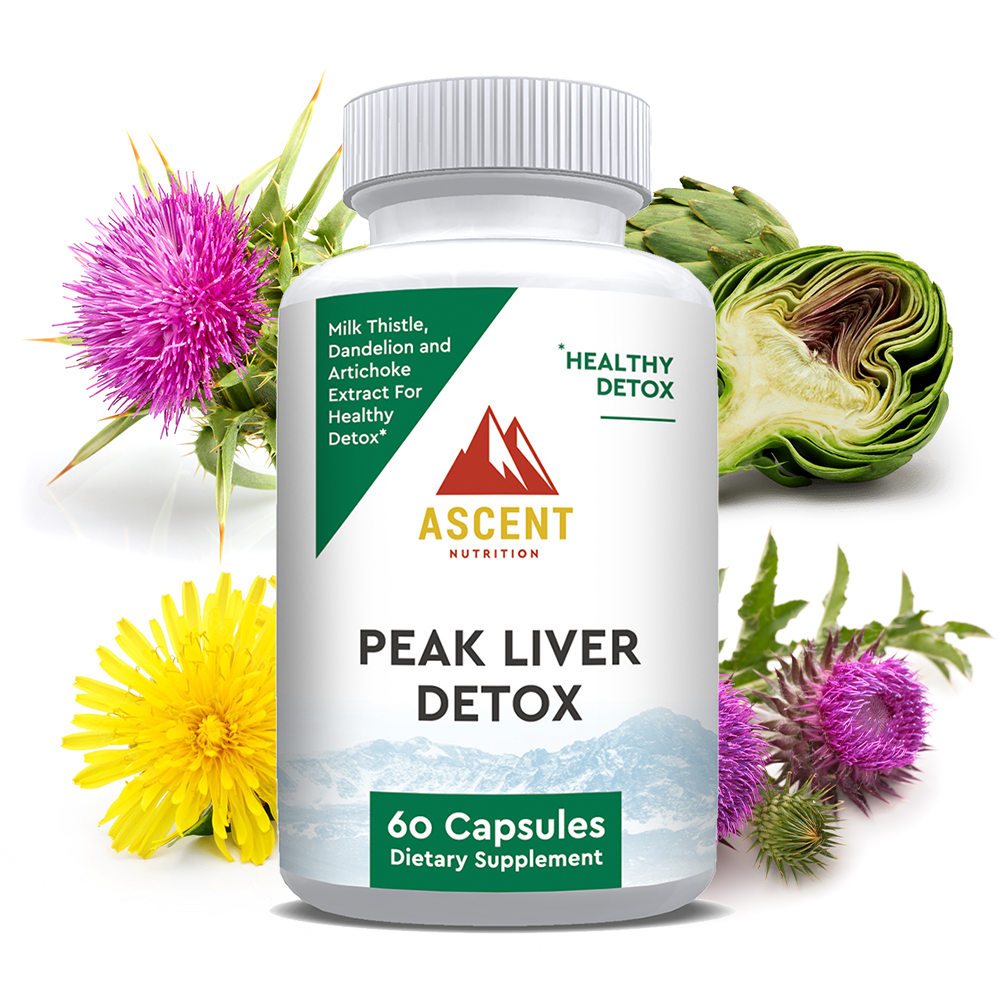 Peak Liver Detox, 60 Capsules, 512 mg by Ascent Nutrition