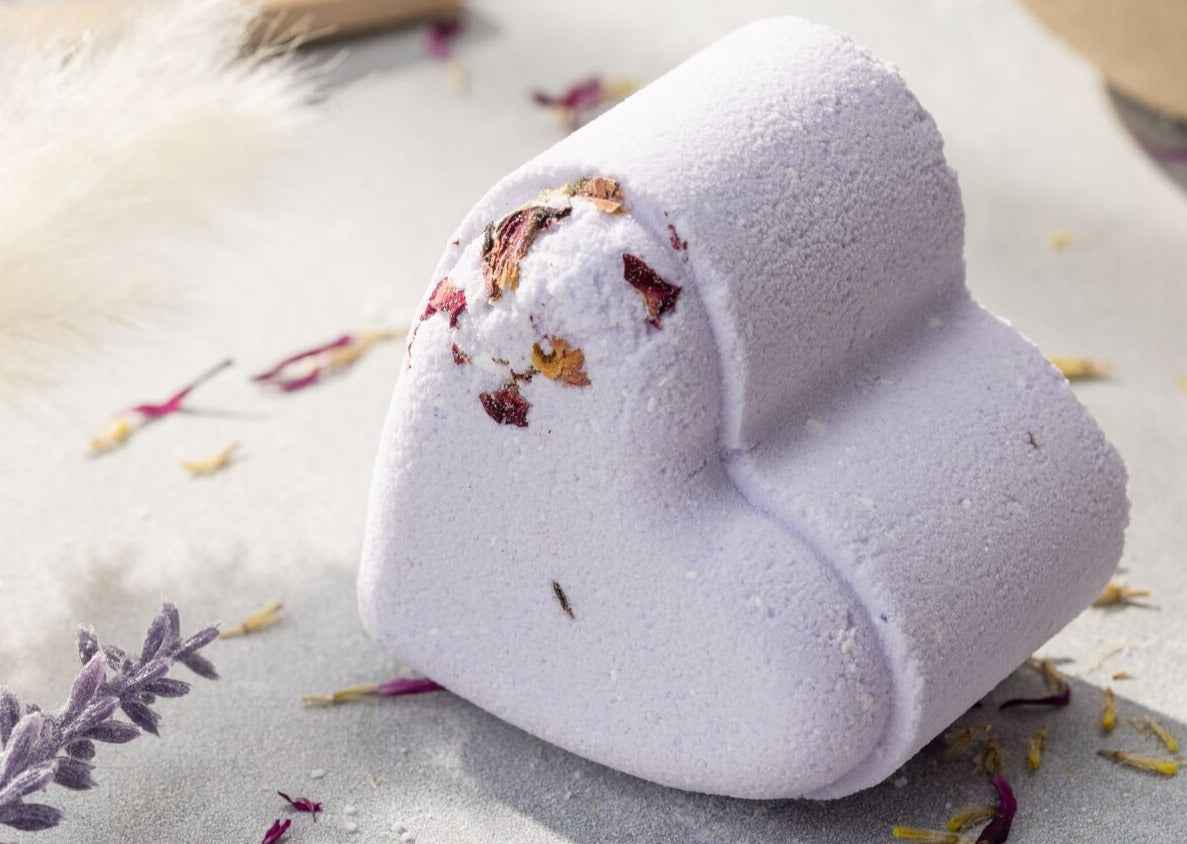 Set of 5 Heart Shaped Shower Steamers Package - in a Gift Box - Can be personalized