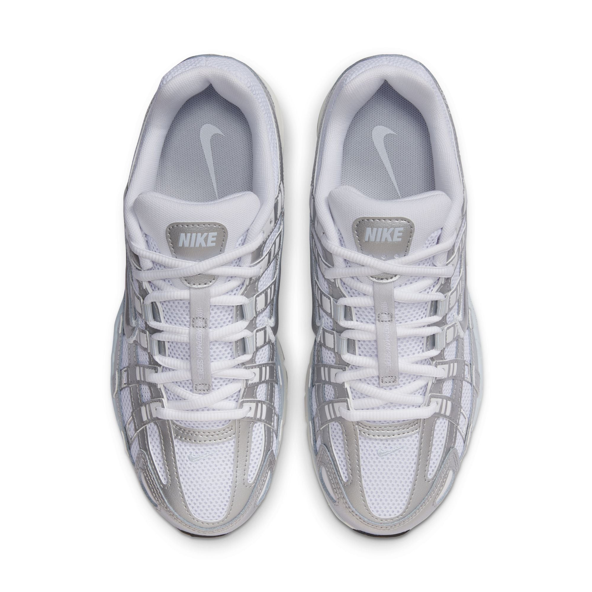 Nike Womens P-6000 - White/Metallic Silver by Denim Exchange