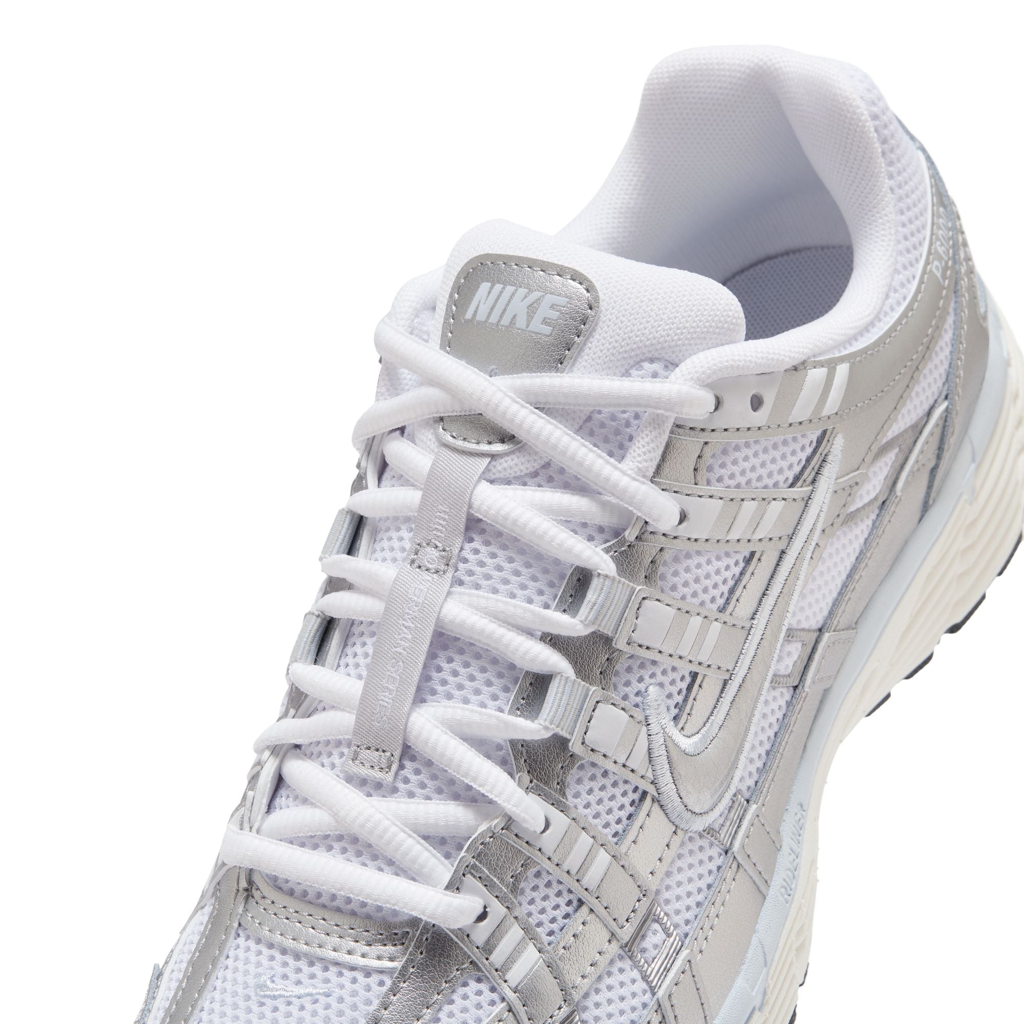 Nike Womens P-6000 - White/Metallic Silver by Denim Exchange
