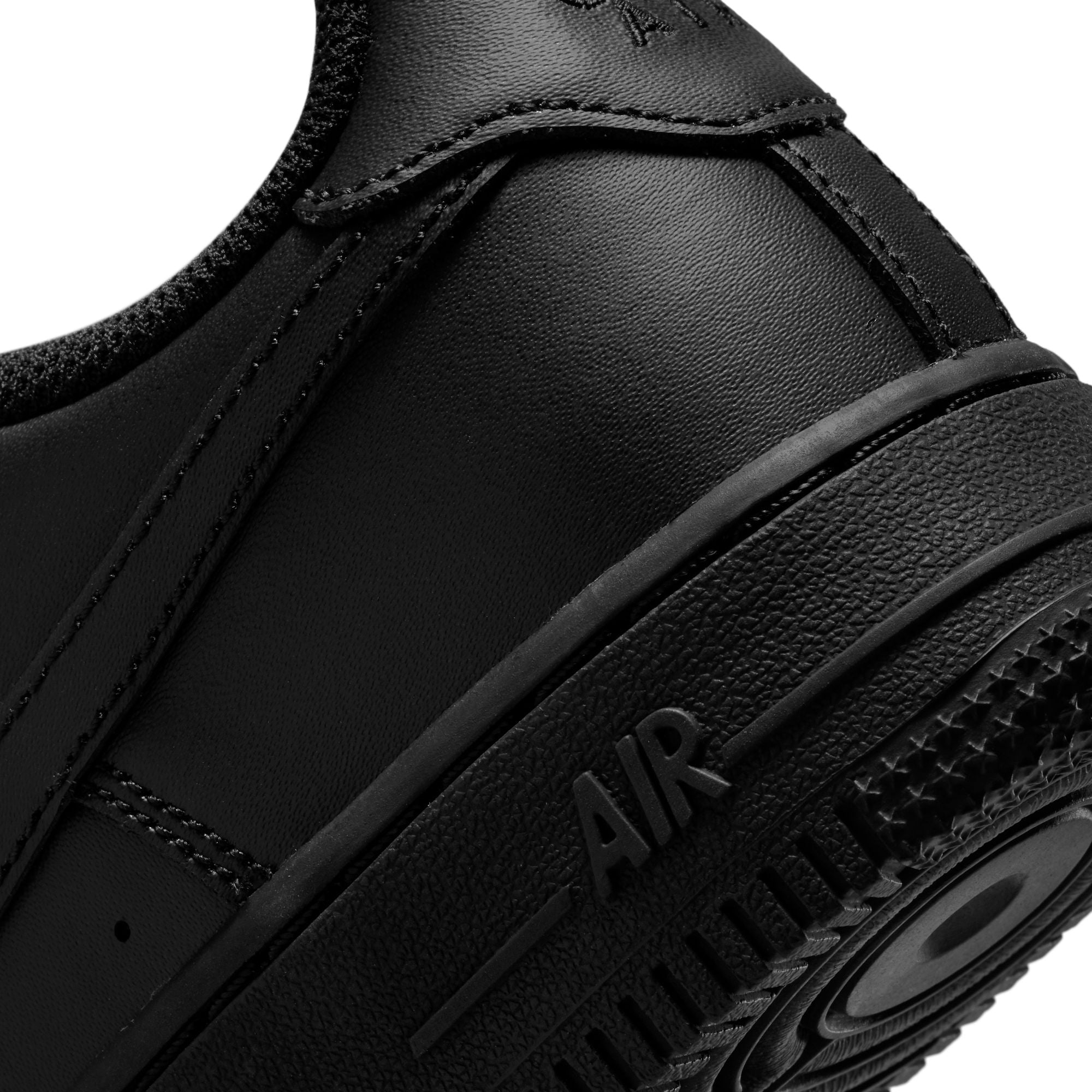 Nike Big Kids Air Force 1 Le - Black/Black by Denim Exchange