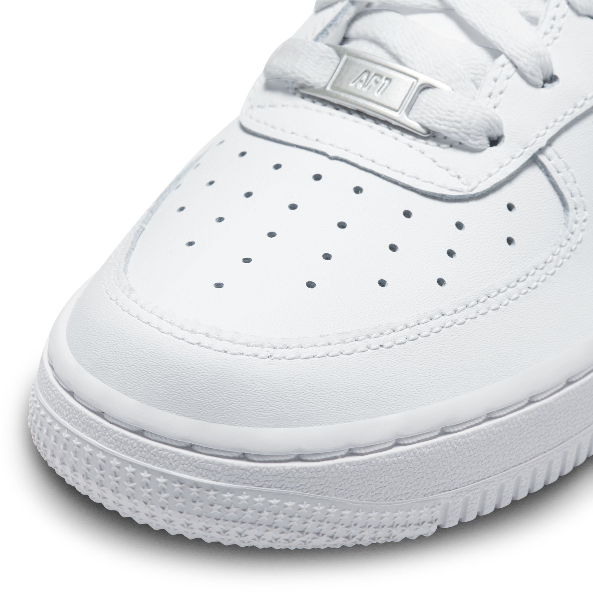 Nike Big Kids Air Force 1 LE – Triple White by Denim Exchange