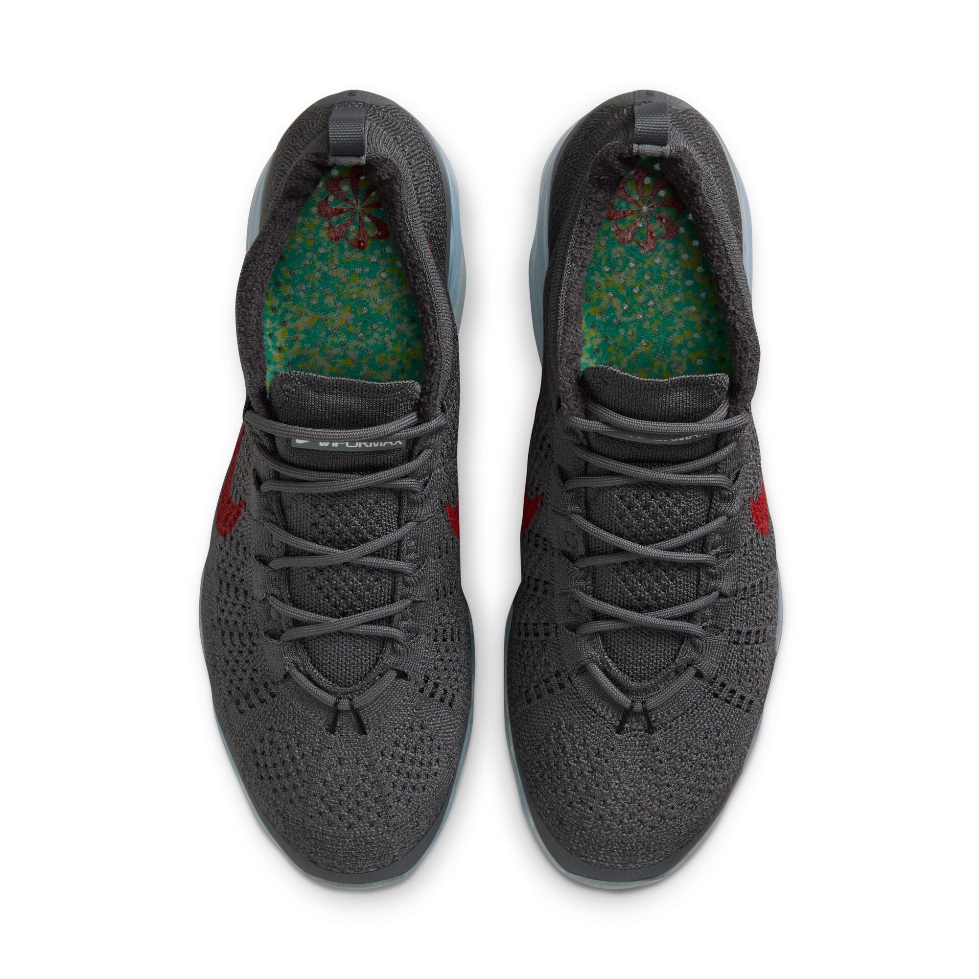 Nike Mens Air Vapormax 2023 Flyknit - Dark Grey/Gym Red by Denim Exchange