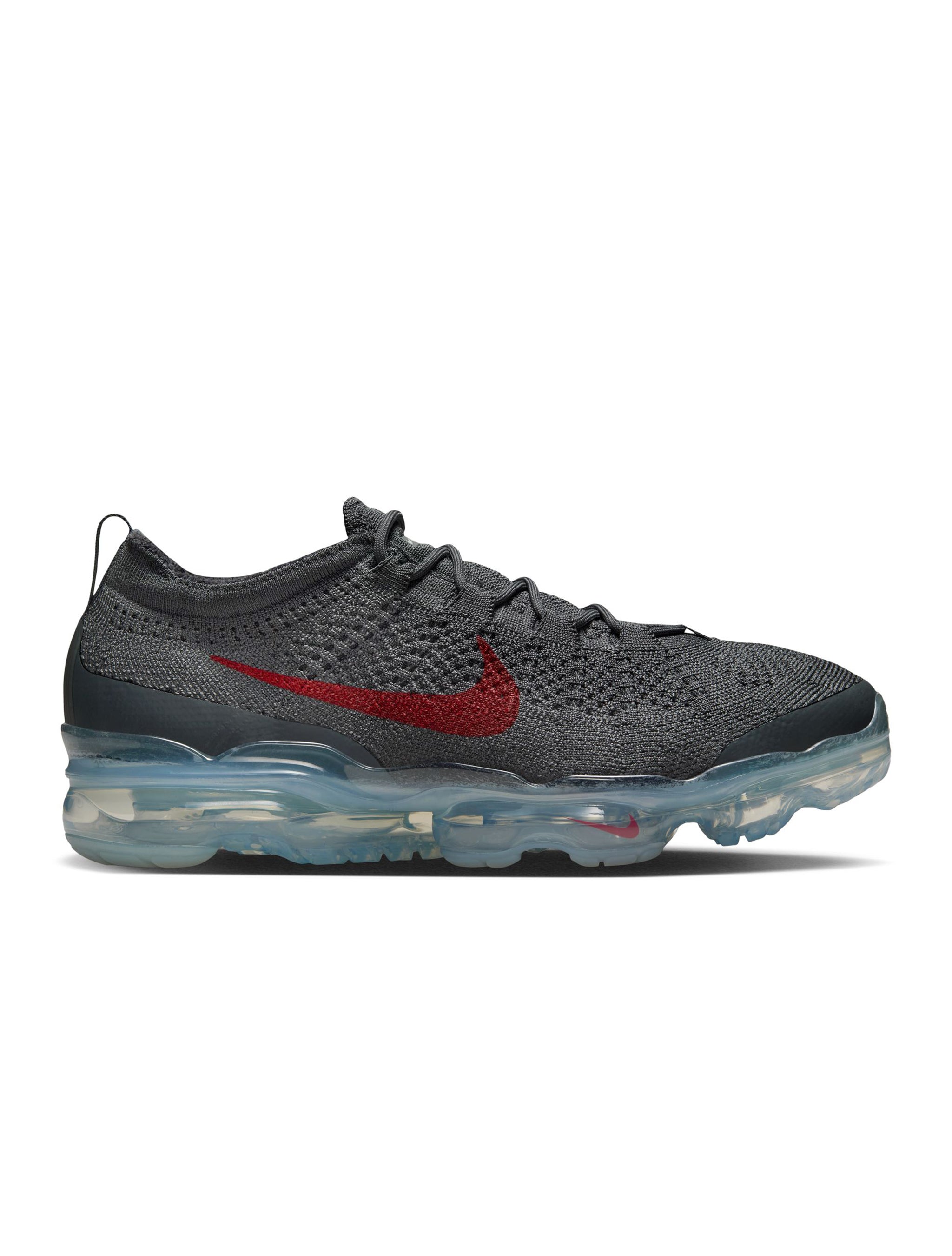Nike Mens Air Vapormax 2023 Flyknit - Dark Grey/Gym Red by Denim Exchange