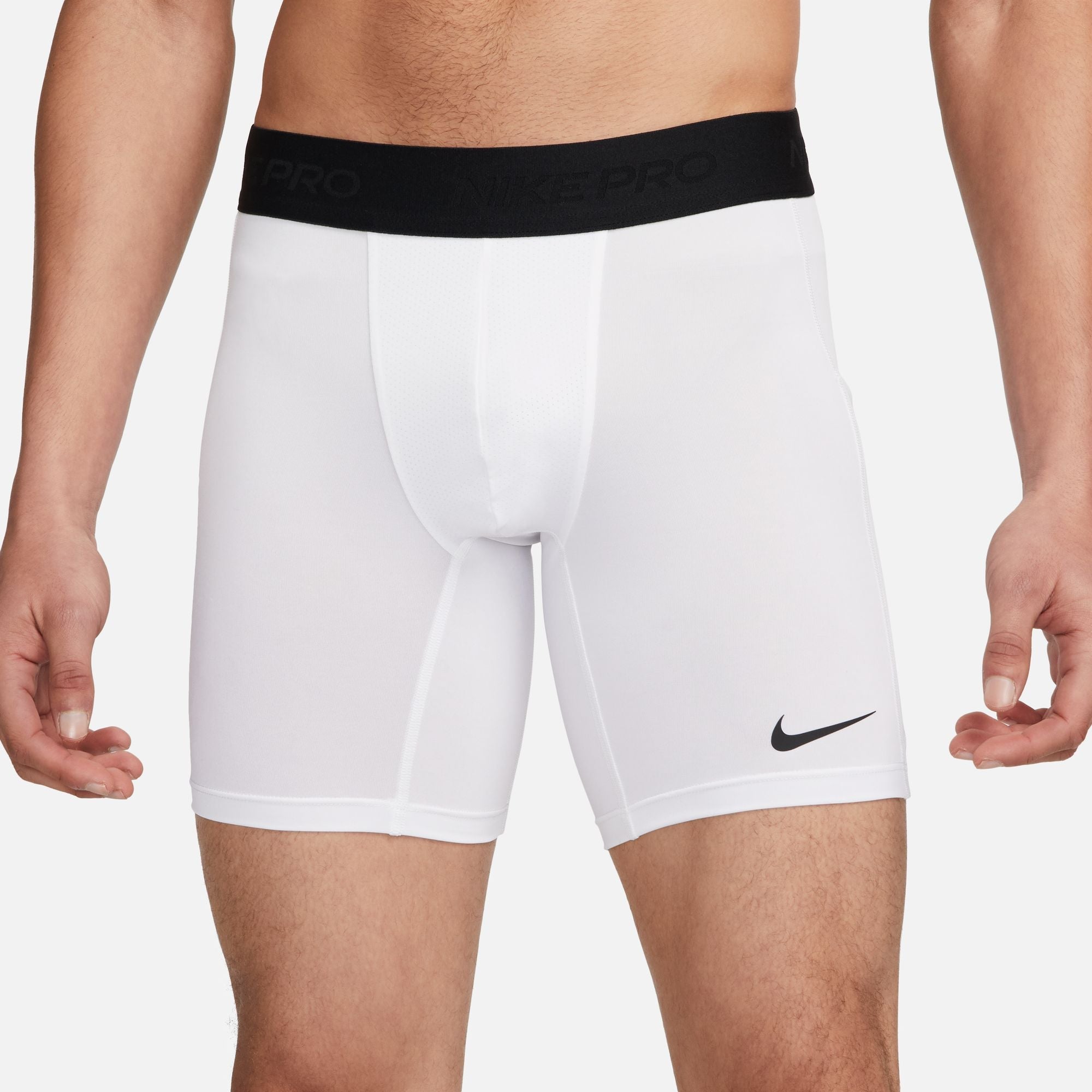 Nike Mens Pro Workout Shorts - White by Denim Exchange
