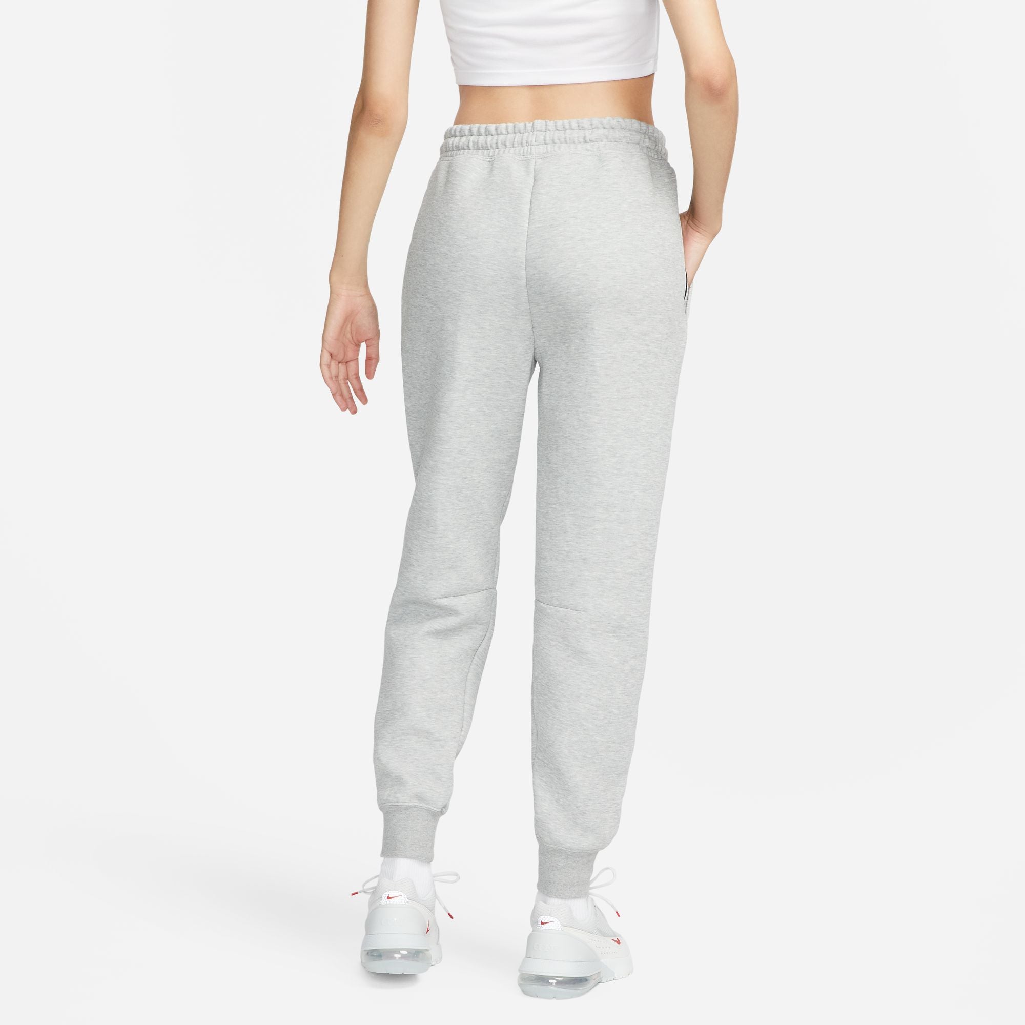 Nike Womens Sportswear Tech Fleece - Dark Grey Heather/Black by Denim Exchange