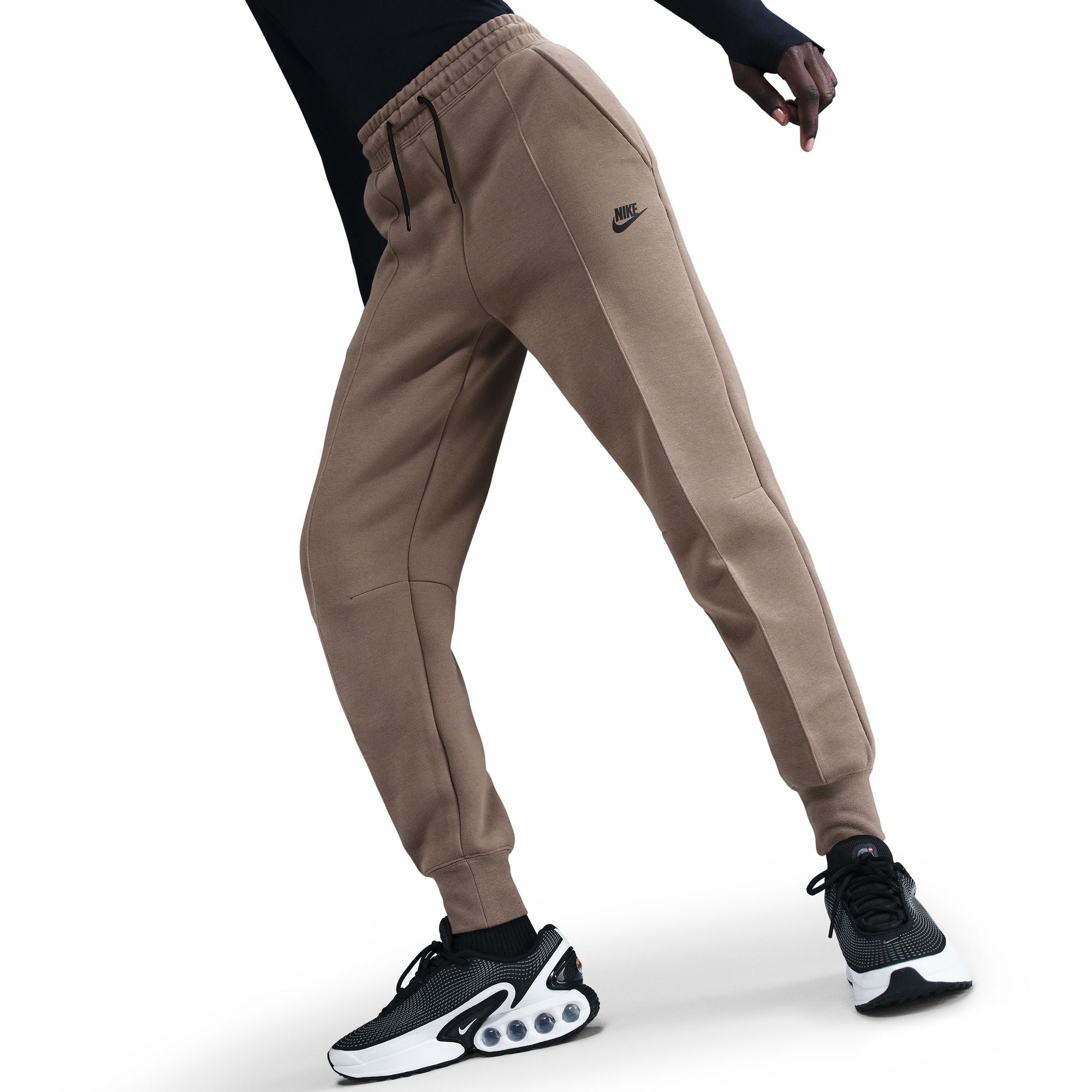 Nike Womens Sportswear Tech Fleece Jogger - Mink Brown/Black by Denim Exchange
