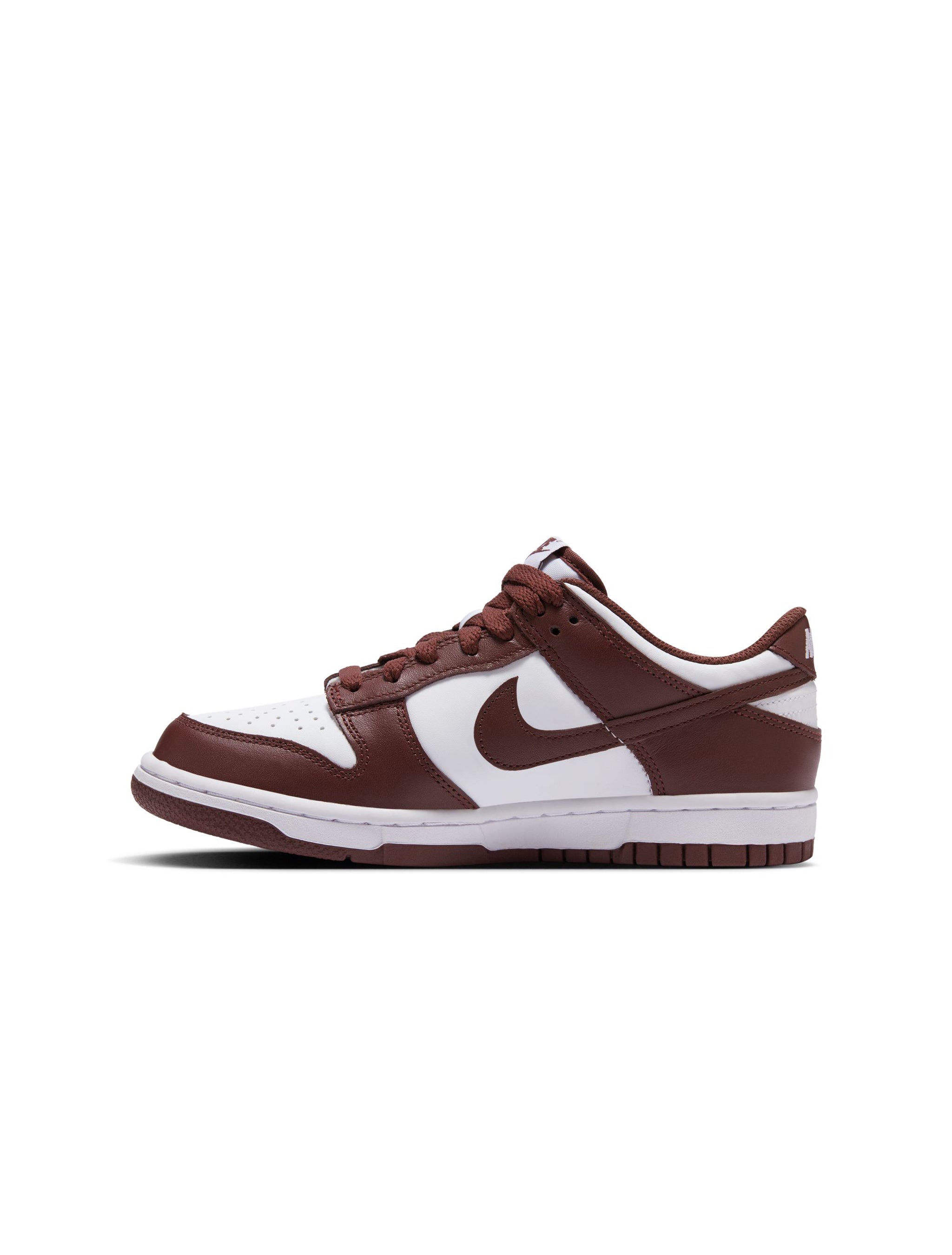 Nike Big Kids Dunk Low - White/Redwood by Denim Exchange