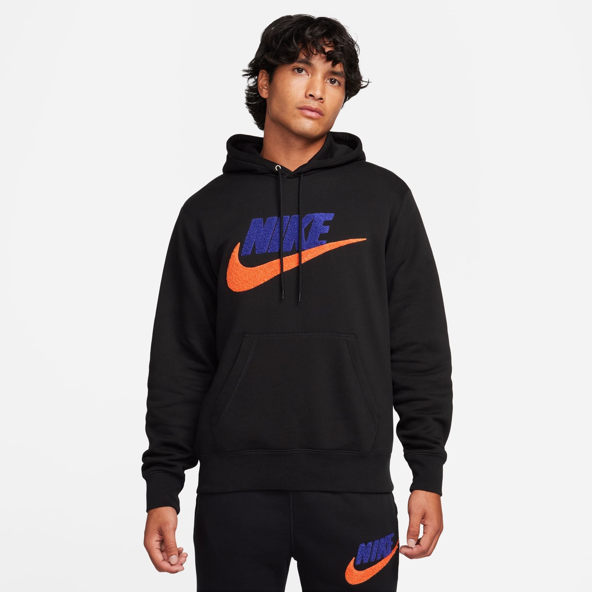Nike Mens Club Fleece Hoodie - Black by Denim Exchange