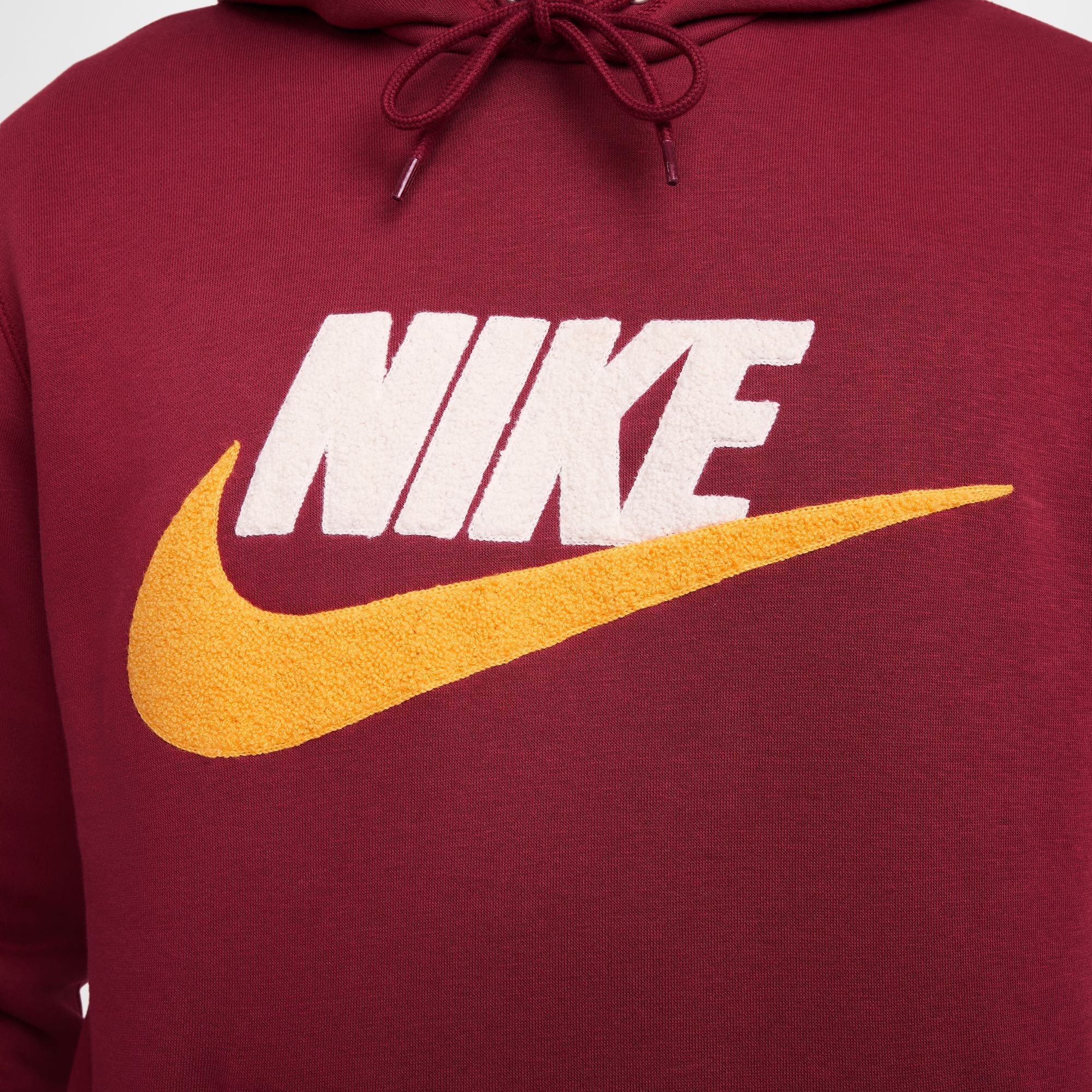 Nike Mens Club Fleece Hoodie - Team Red by Denim Exchange