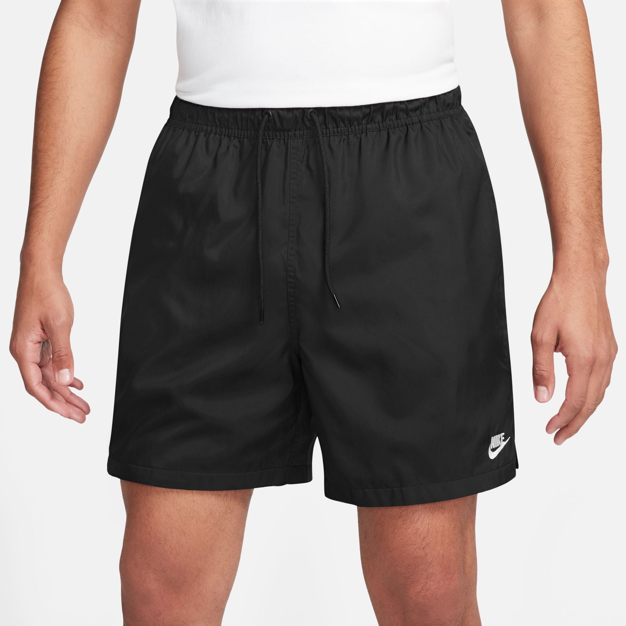 Nike Mens Club Woven Shorts - Black/White by Denim Exchange