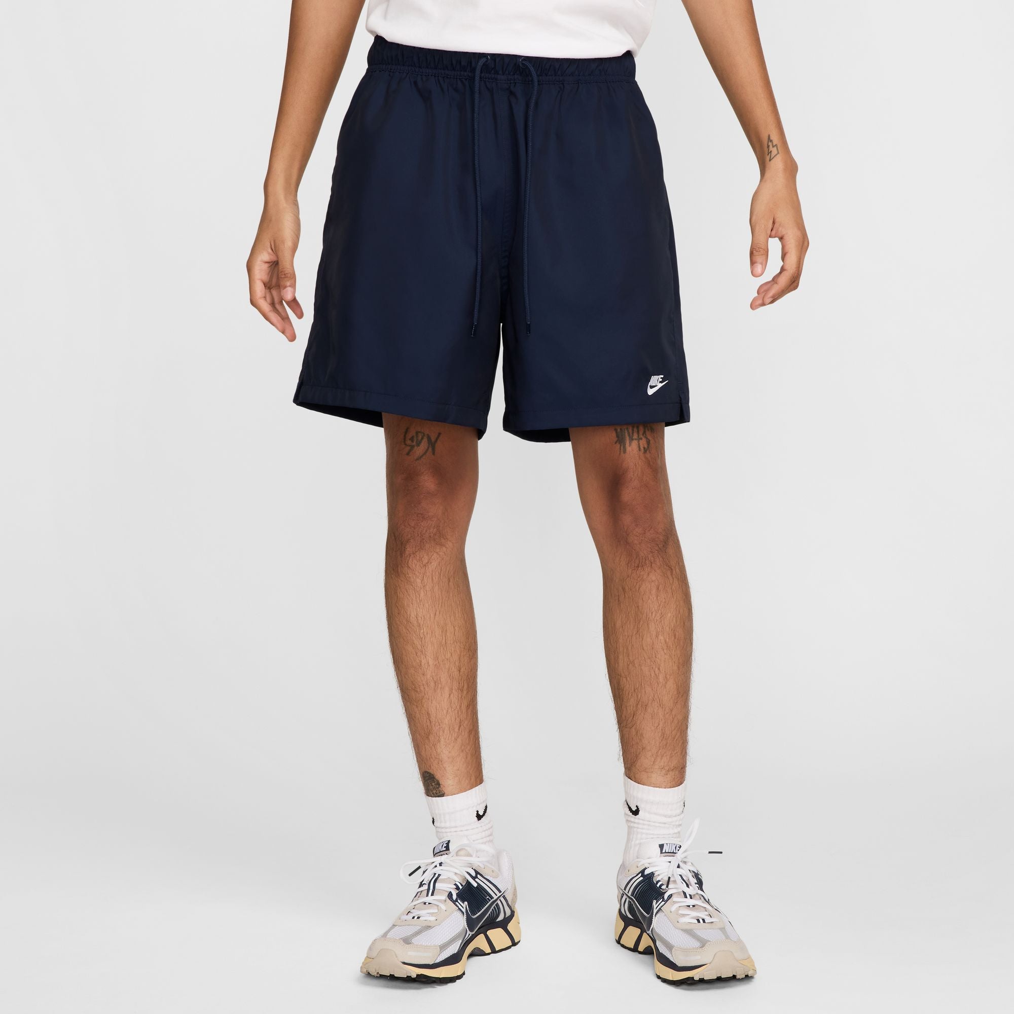 Nike Mens Club Woven Shorts - Obsidian/White by Denim Exchange