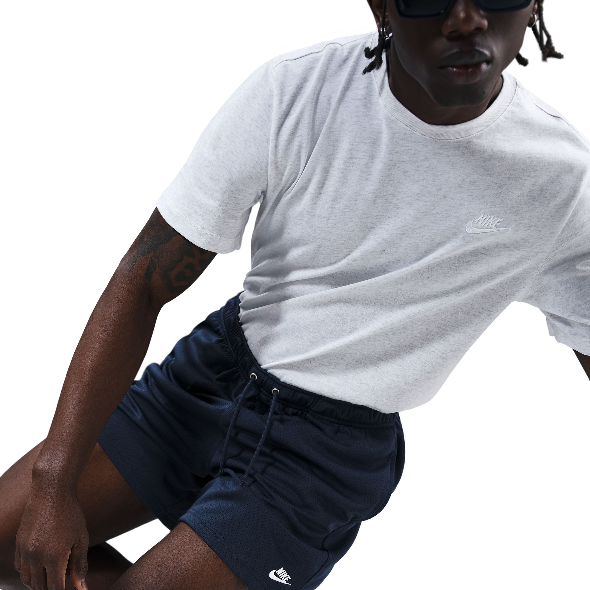 Nike Mens Club Mesh Flow Shorts - Obsidian by Denim Exchange