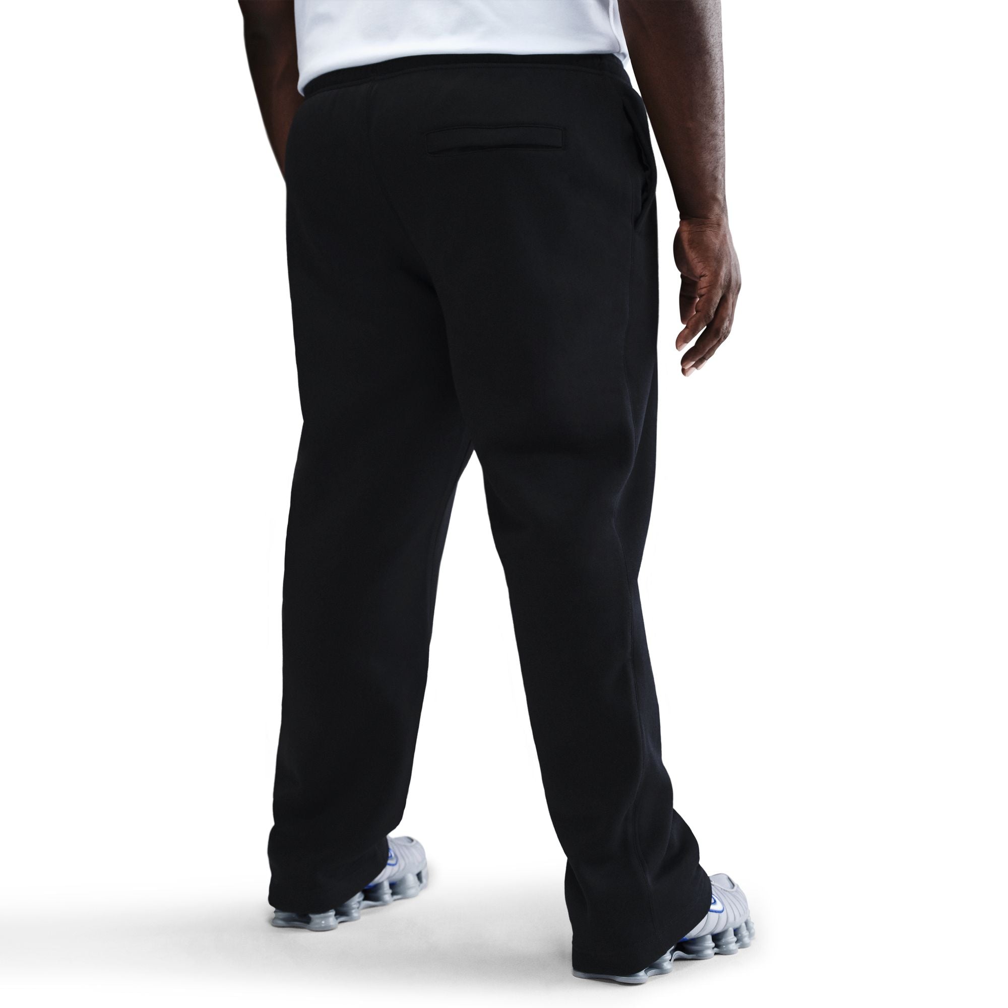 Nike Mens Club Open-Hem Sweatpants - Black by Denim Exchange