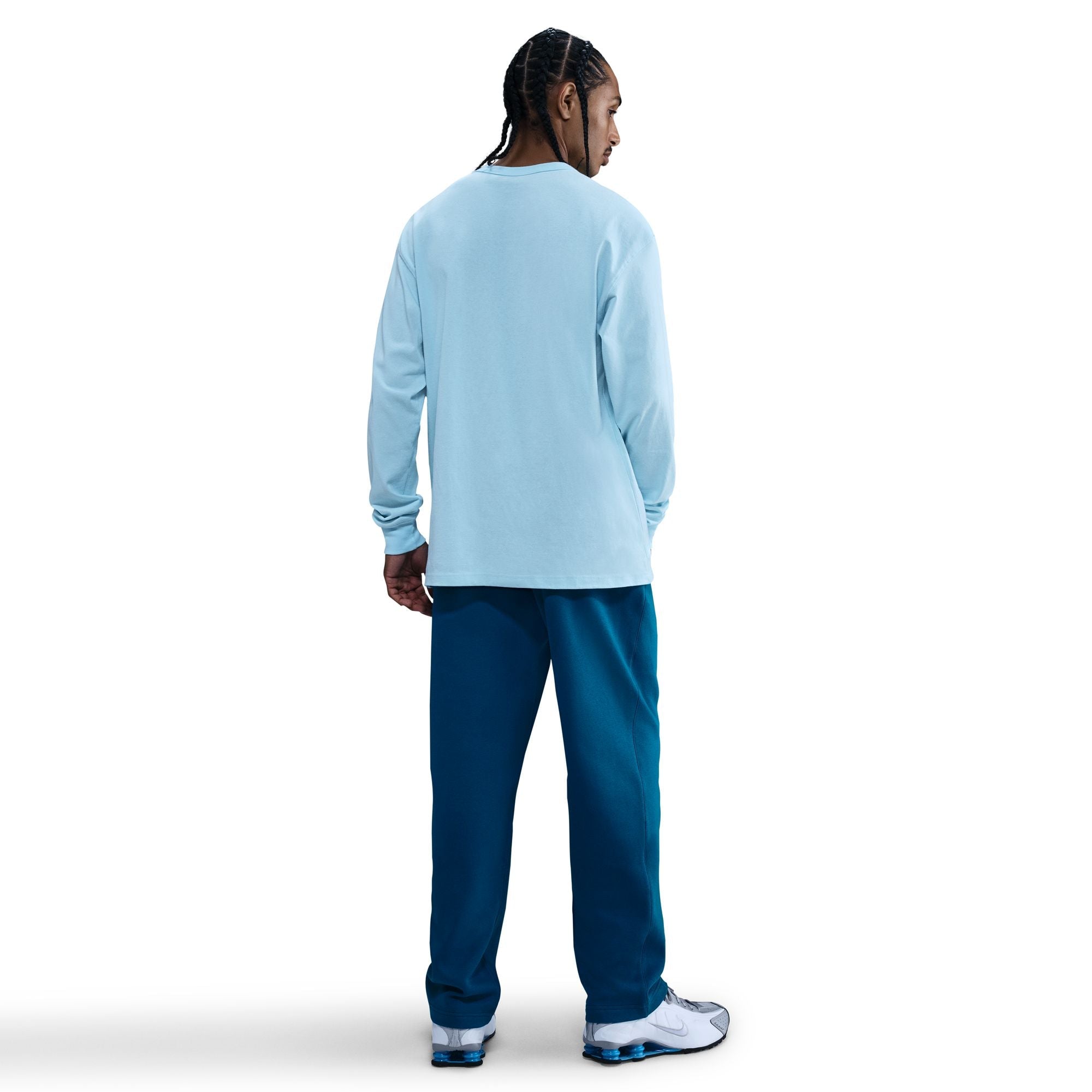 Nike Mens Open Hem Fleece Sweatpants - Green Abyss by Denim Exchange