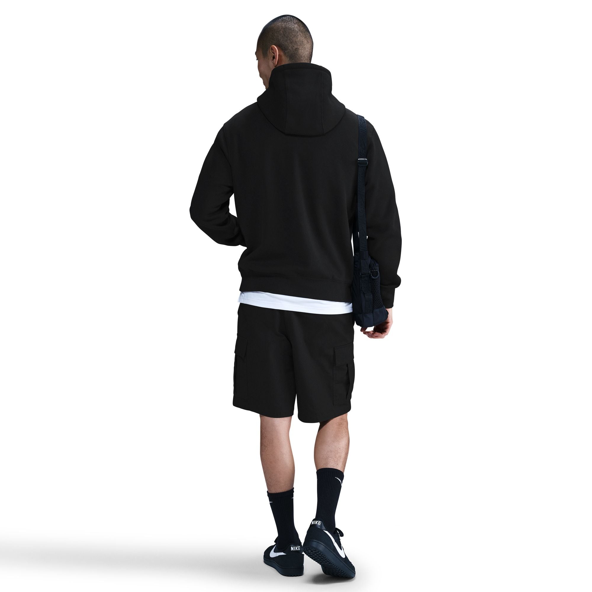 Nike Mens Fleece Pullover Hoodie - Black by Denim Exchange
