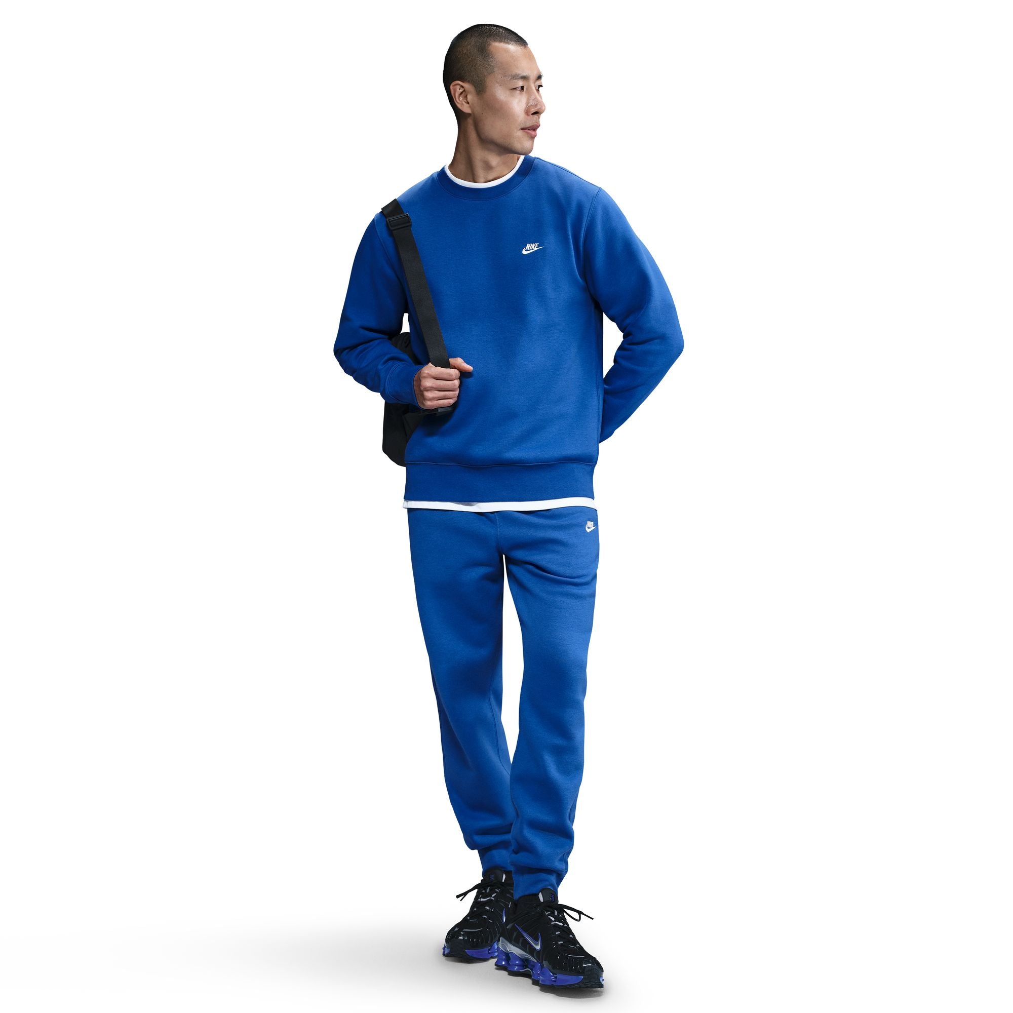 Nike Mens Club Fleece Crewneck - Game Royal by Denim Exchange