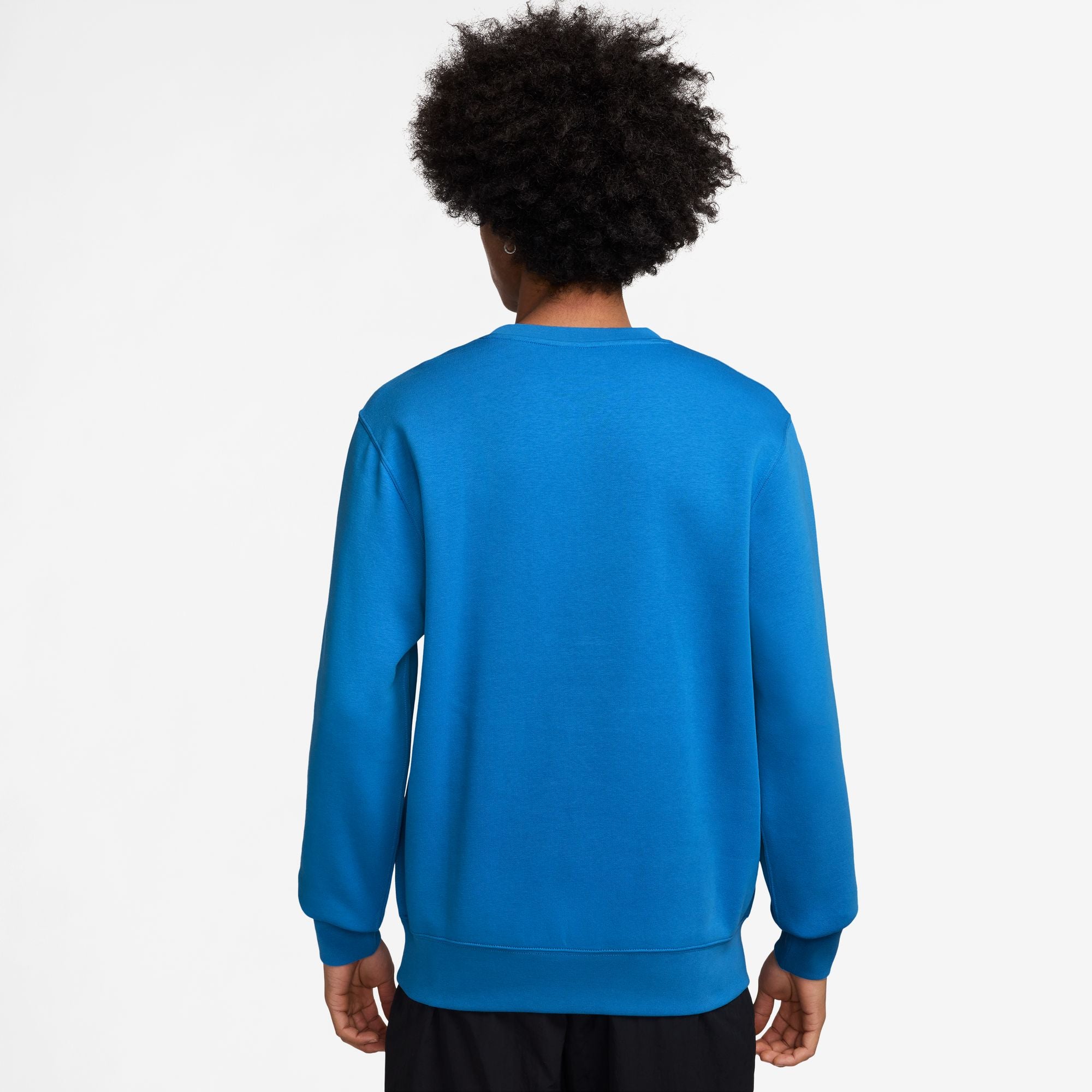 Nike Mens Club Fleece Crewneck - Photo Blue by Denim Exchange