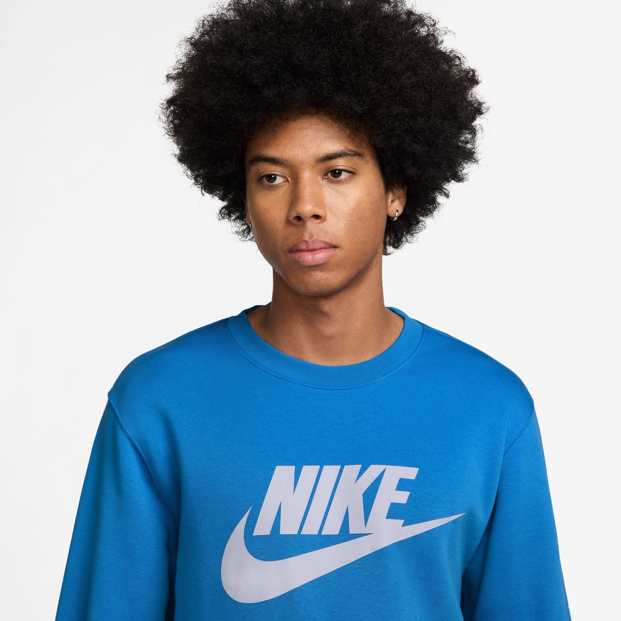 Nike Mens Club Fleece Crewneck - Photo Blue by Denim Exchange