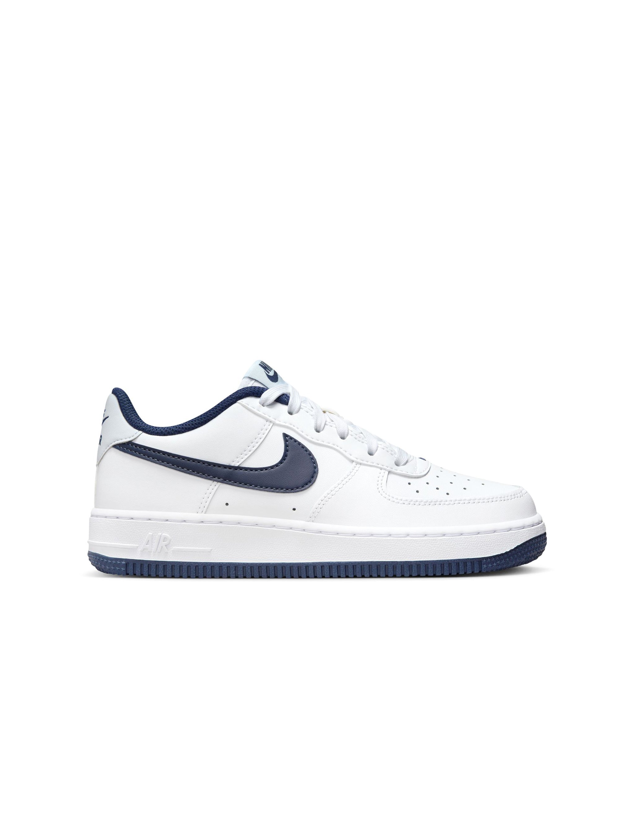 Nike Big Kids Air Force 1 - White Midnight Navy by Denim Exchange