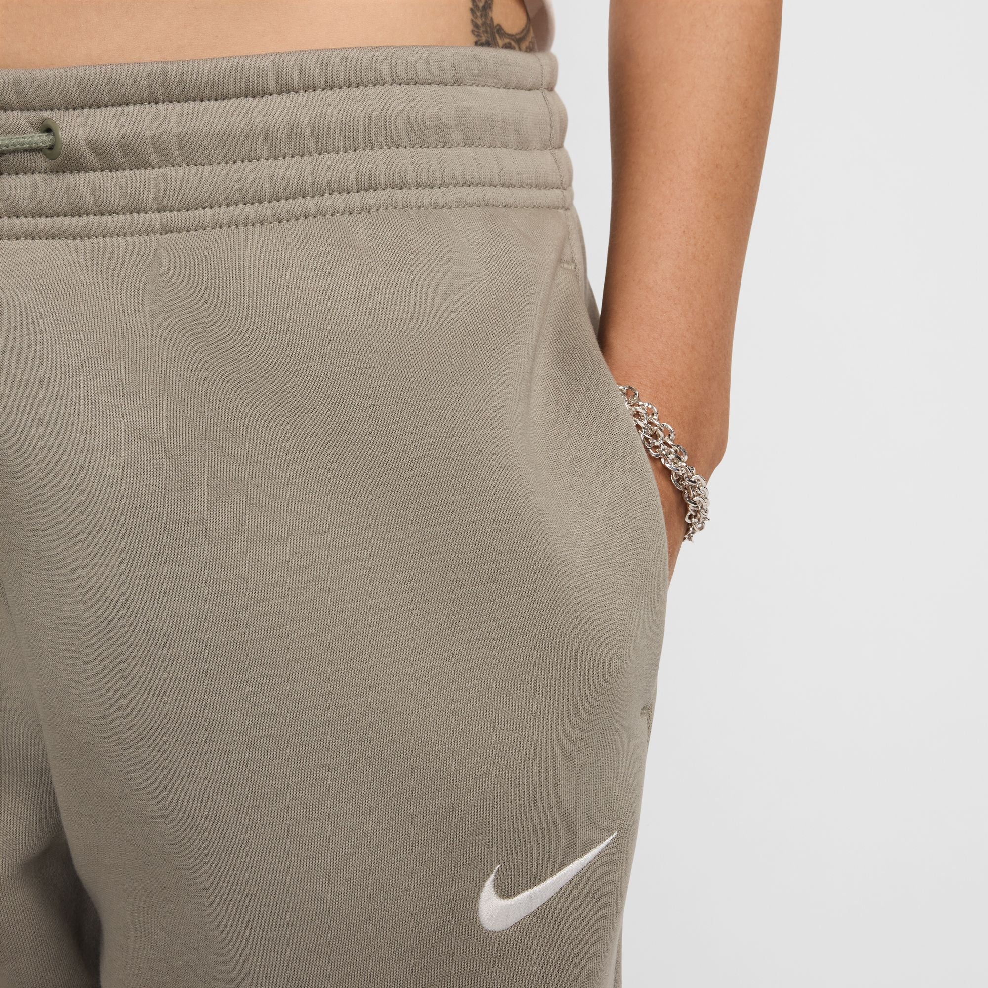 Nike Womens Sportswear Phoenix Fleece Sweatpants - Light Army by Denim Exchange