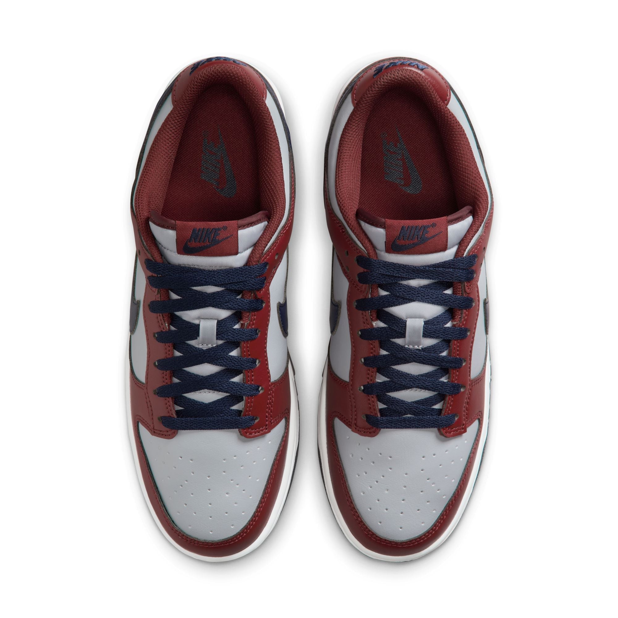 Nike Mens Dunk Low Retro - Wolf Grey/Team Red by Denim Exchange