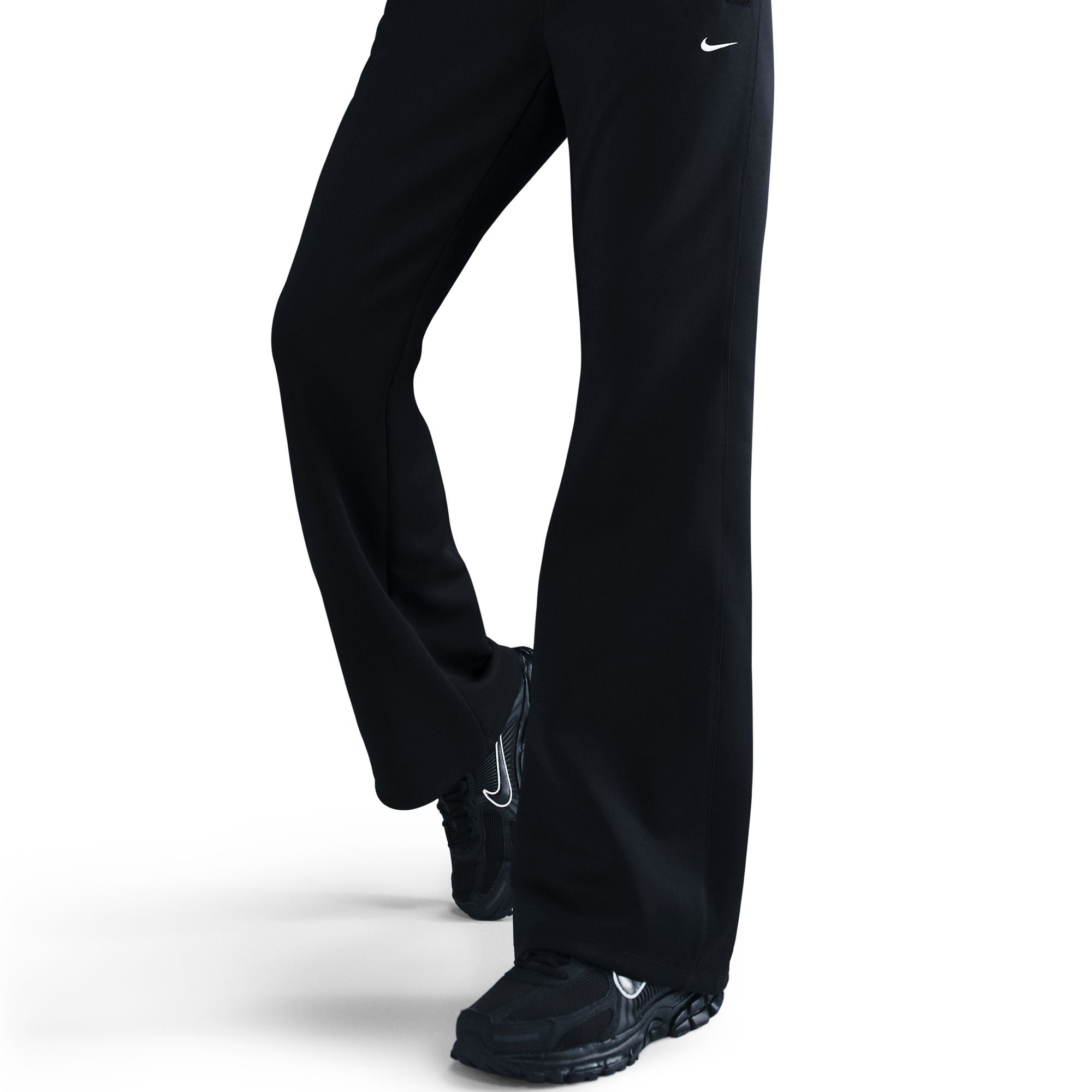 Nike Womens Mid Rise Slim Knit Trousers - Black by Denim Exchange