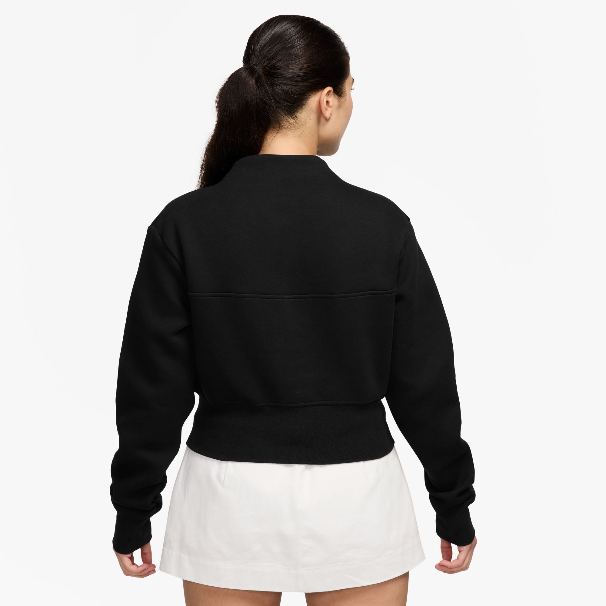 Nike Womens Sportswear Tech Cropped Top - Black by Denim Exchange
