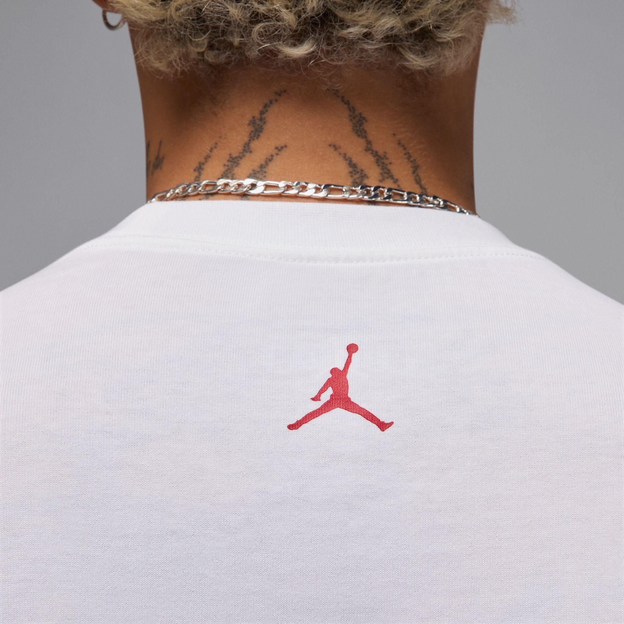 Air Jordan Mens Sneaker Patch Tee - White by Denim Exchange