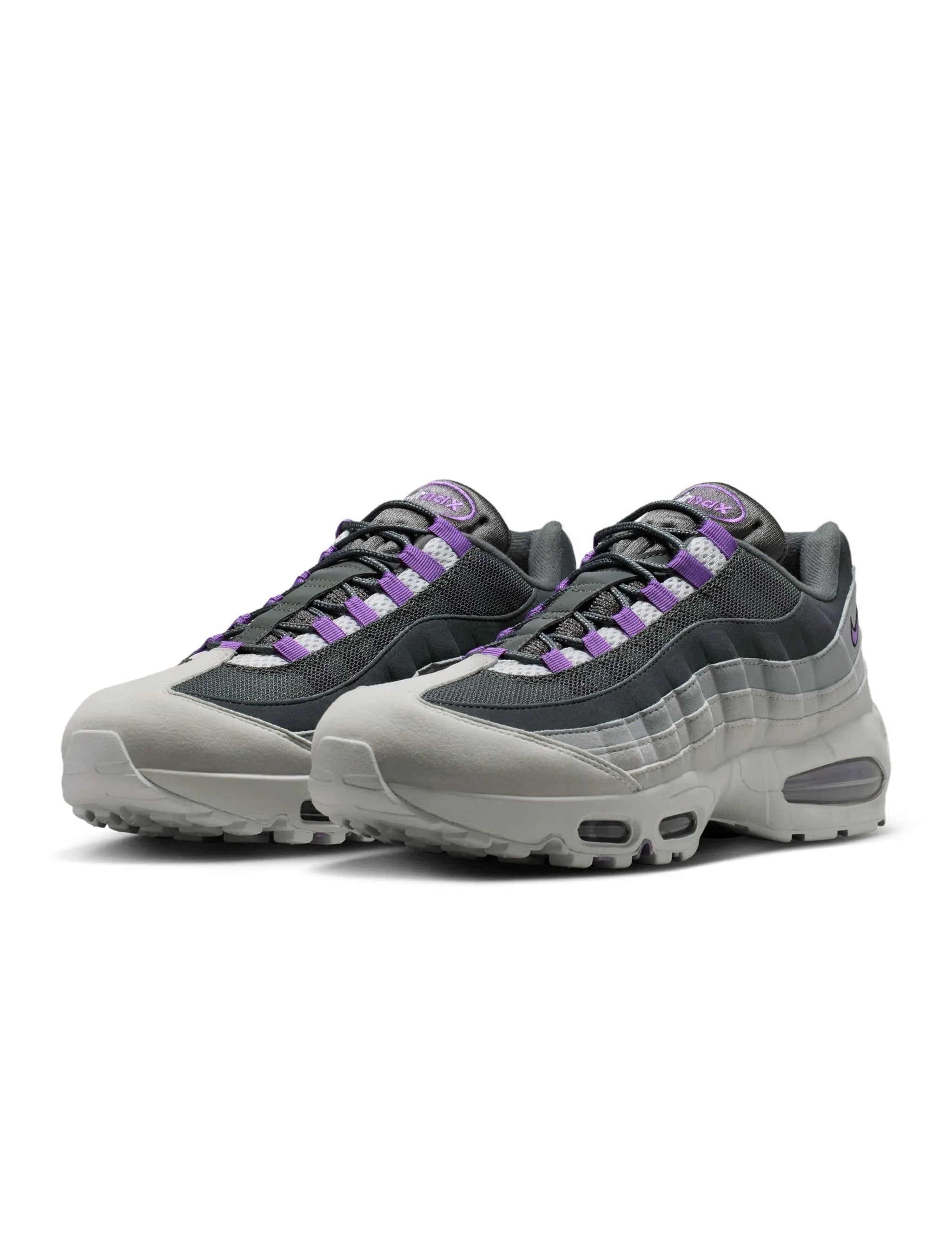 Nike Mens Air Max 95 Big Bubble OG - Photon Dust/Bright Violet