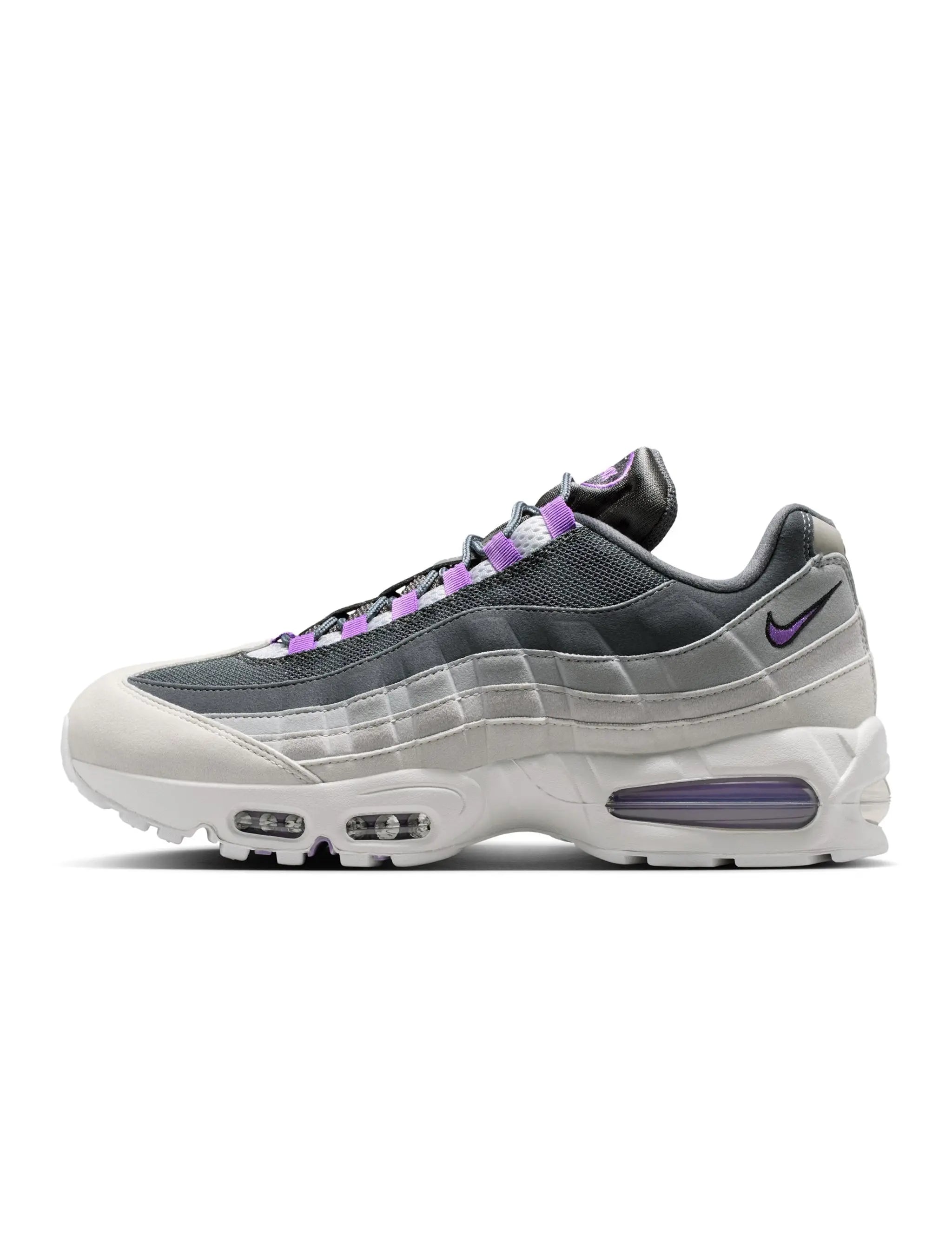 Nike Mens Air Max 95 Big Bubble OG - Photon Dust/Bright Violet