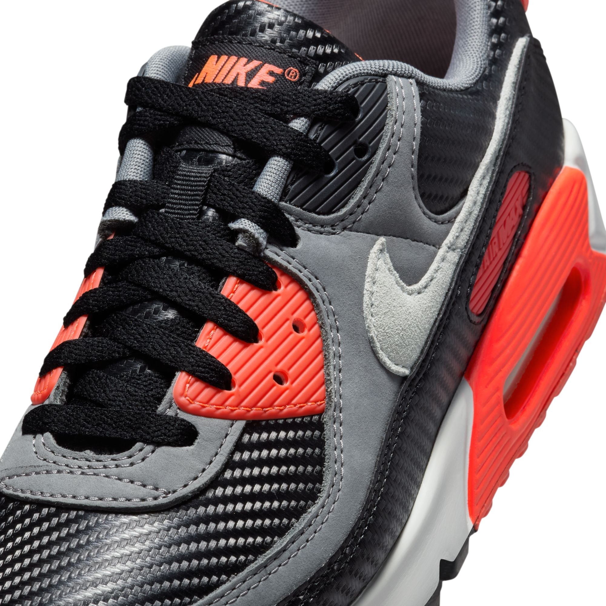 Nike Mens Air Max 90 Premium - Carboned Fiber Infrared by Denim Exchange