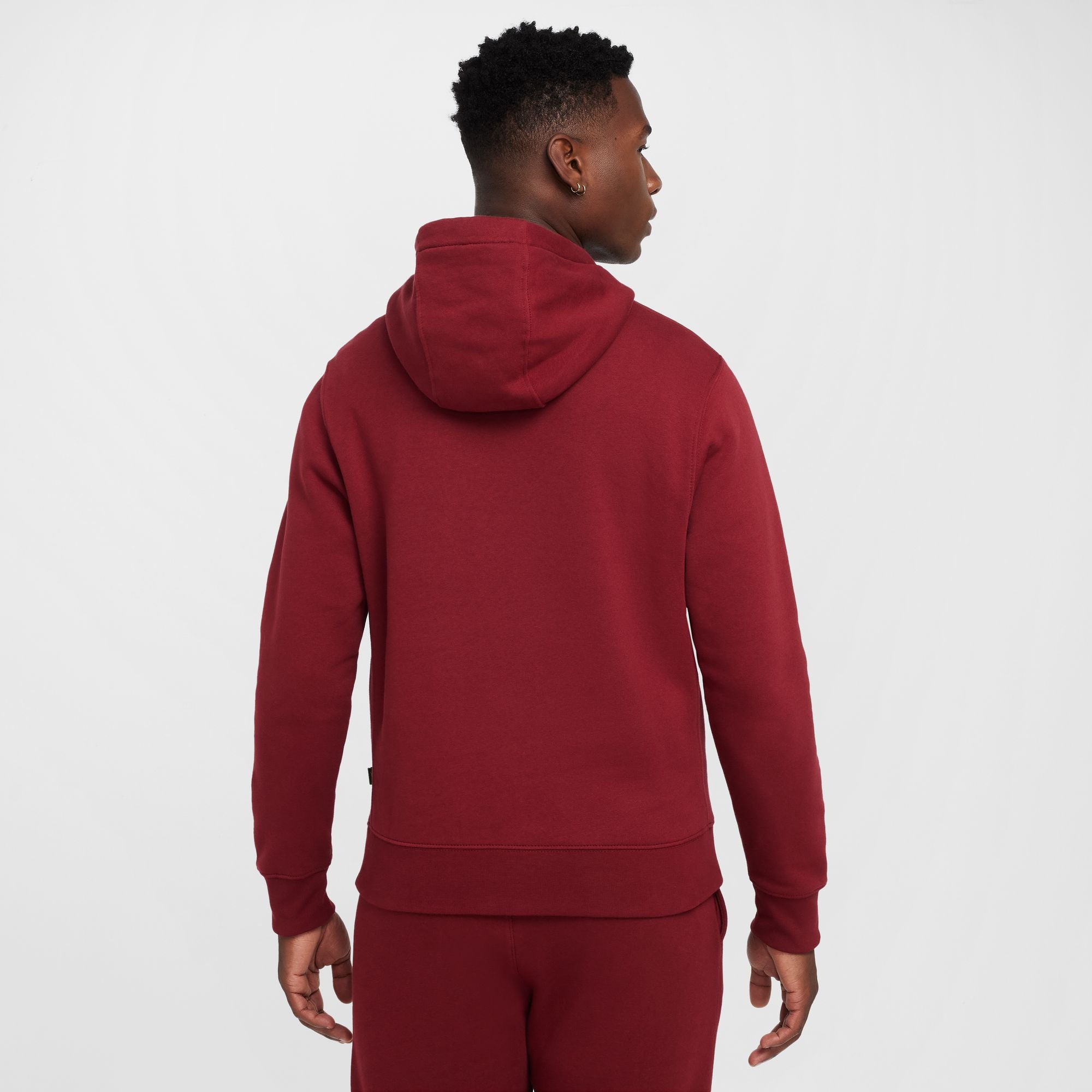 Nike Mens Club Tismen Hoodie - Team Red by Denim Exchange