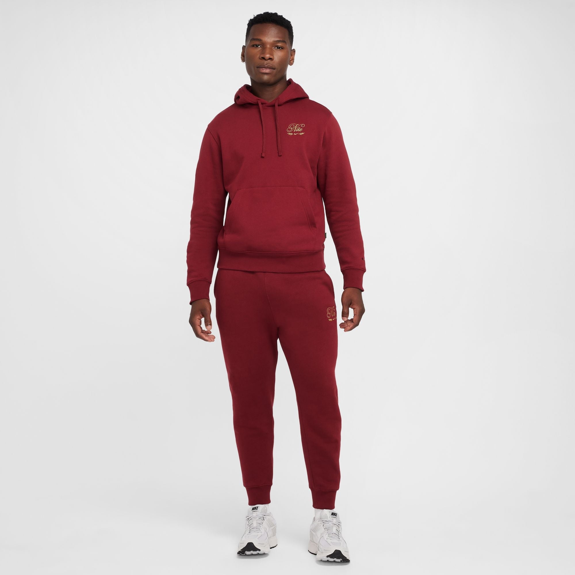 Nike Mens Club Tismen Hoodie - Team Red by Denim Exchange