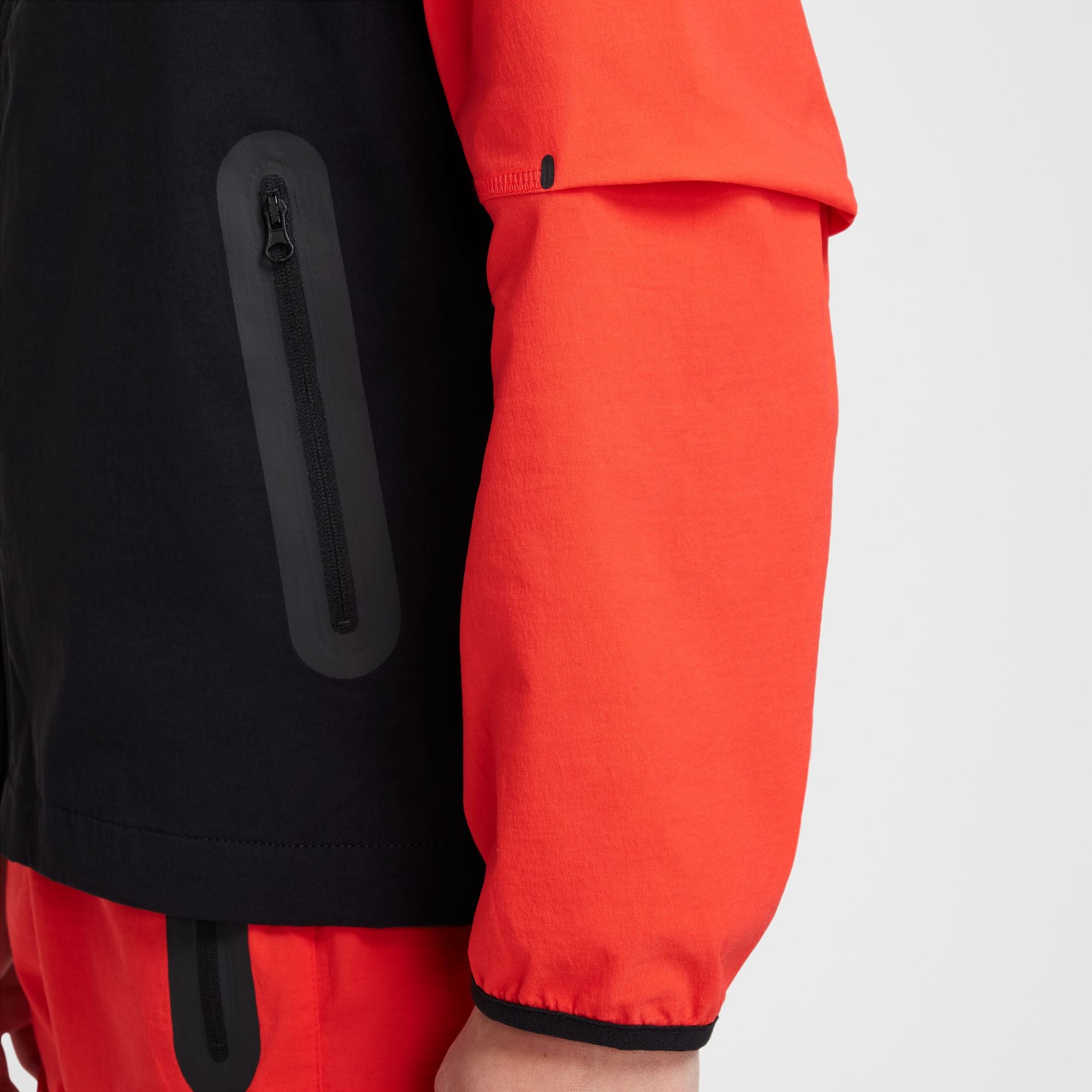 Nike Boys Tech Fleece Hoodie - Black/Light Crimson by Denim Exchange