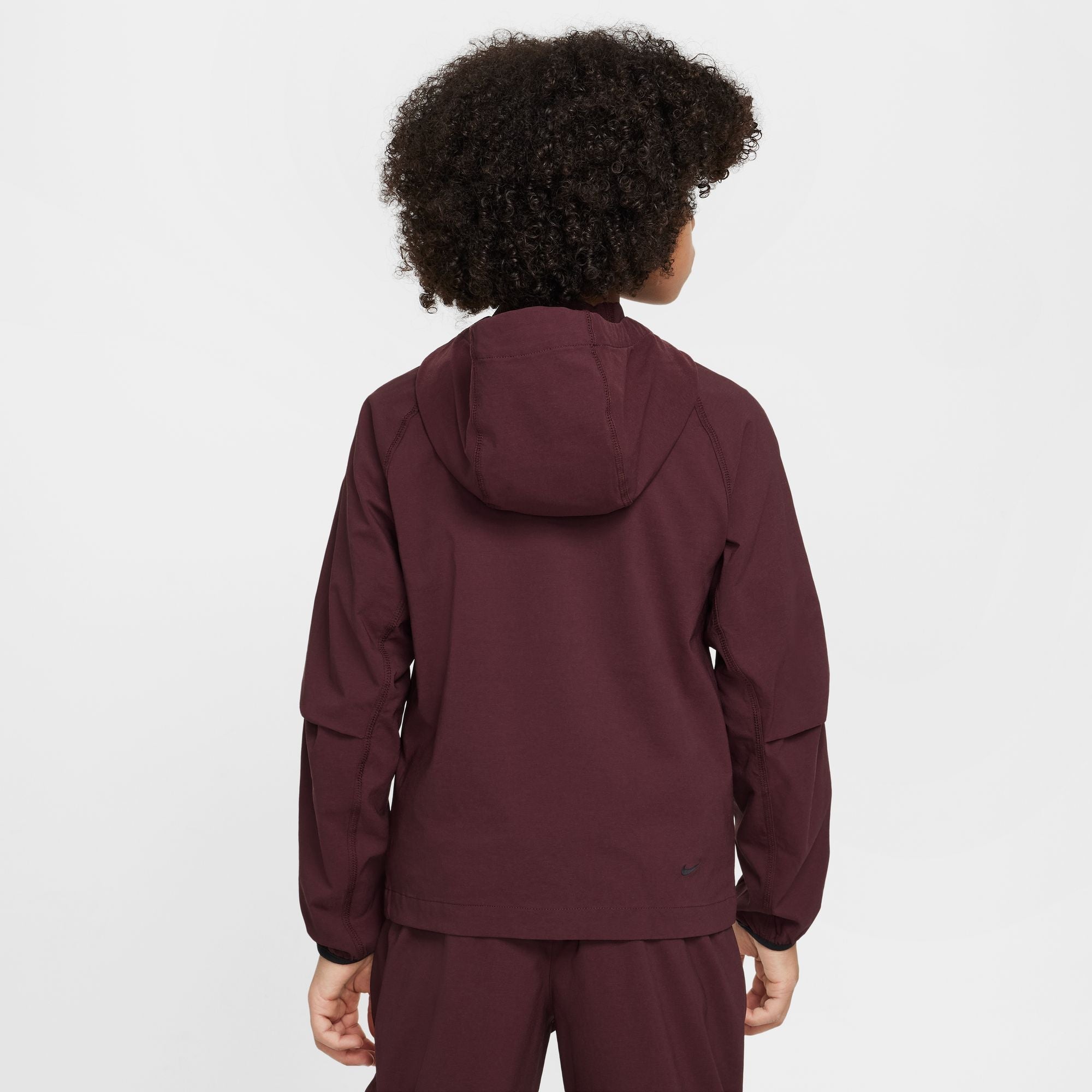Nike Boys Tech Fleece Hoodie - Burgundy Crush/Black by Denim Exchange