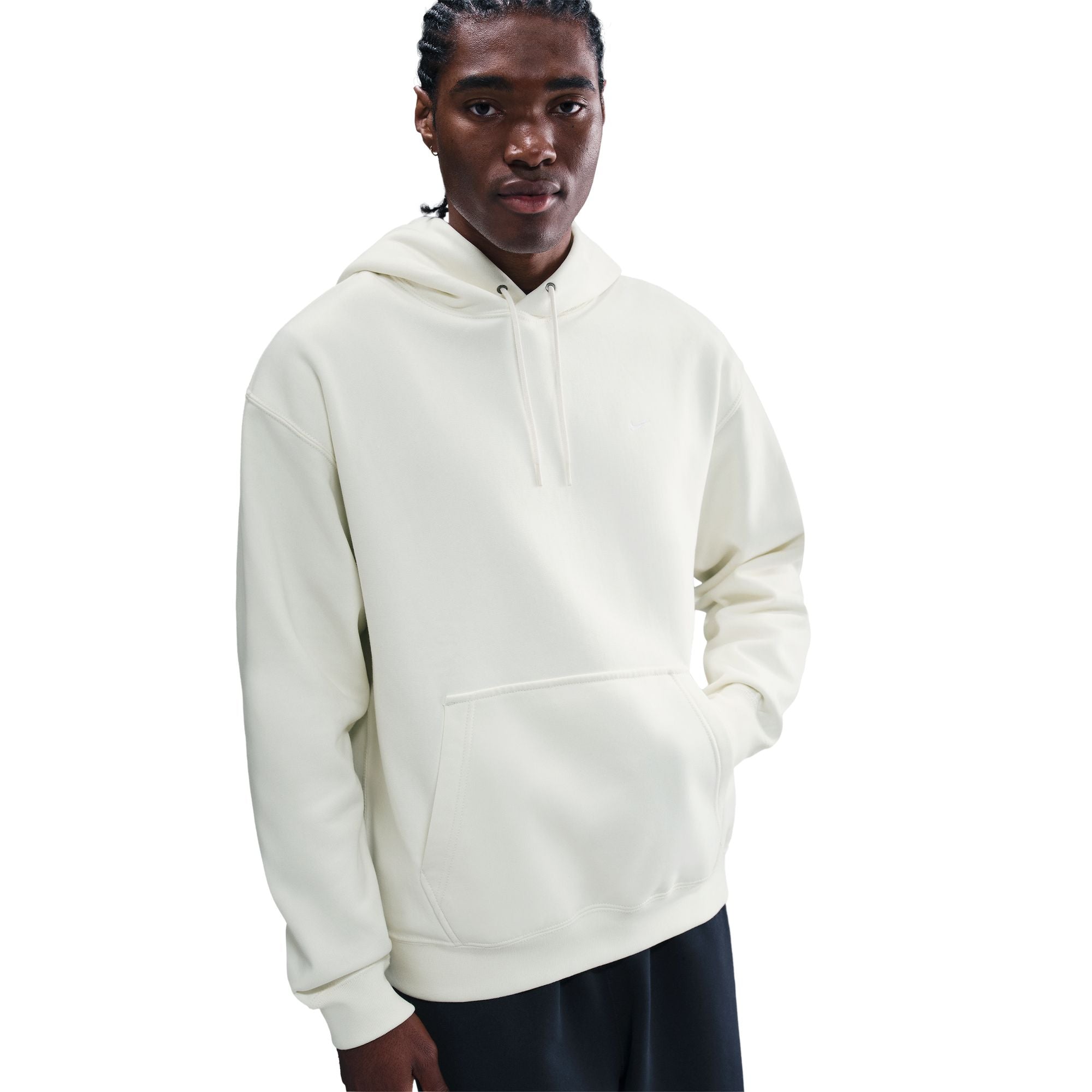 Nike Mens Solo Swoosh Hoodie - Sail by Denim Exchange