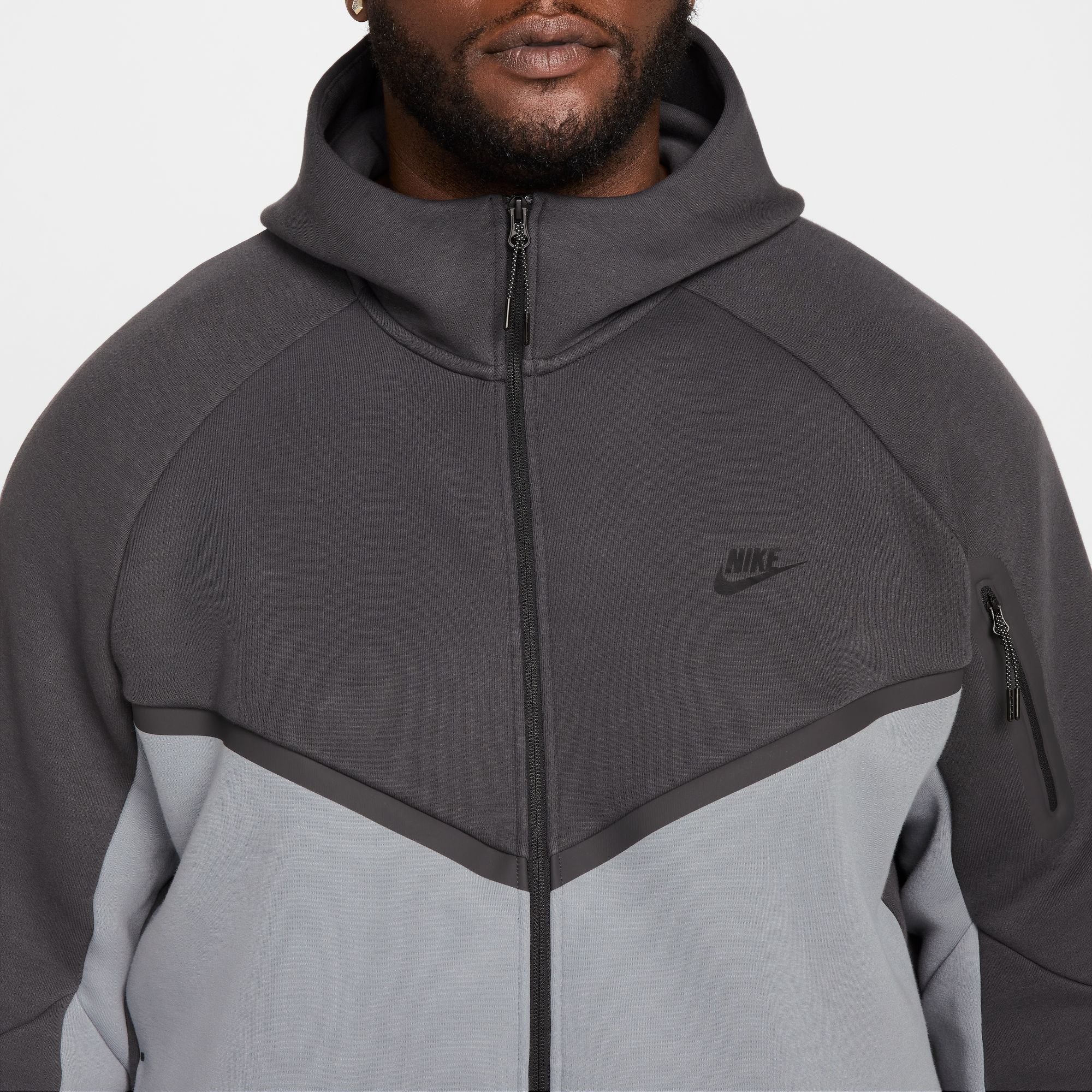 Nike Mens Tech Fleece Hoodie - Anthracite/Cool Grey by Denim Exchange