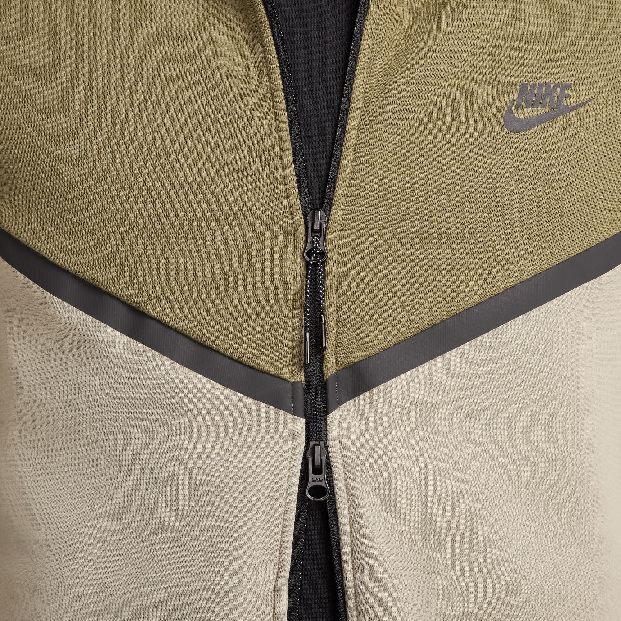 Nike Mens Tech Fleece Hoodie - Medium Olive/Light Army by Denim Exchange