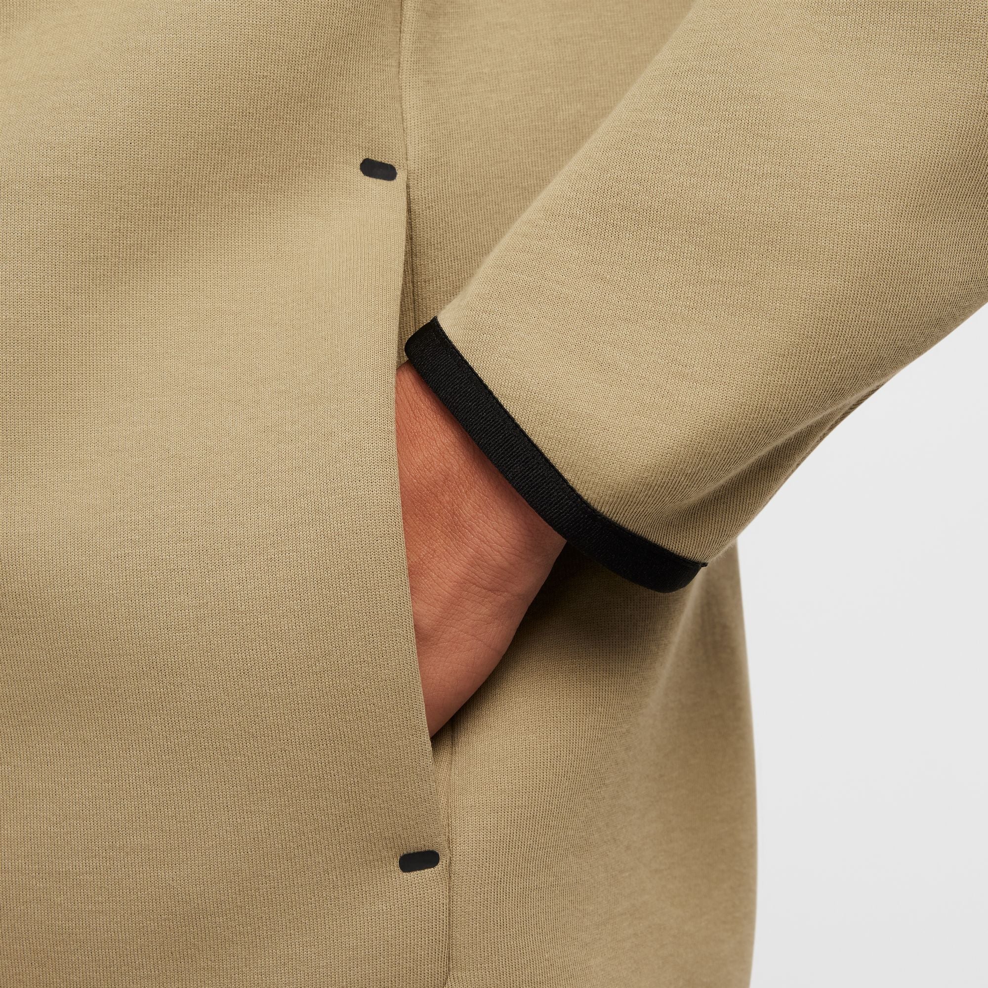 Nike Mens Tech Full Zip Windrunner Hoodie - Neutral Olive/Black by Denim Exchange