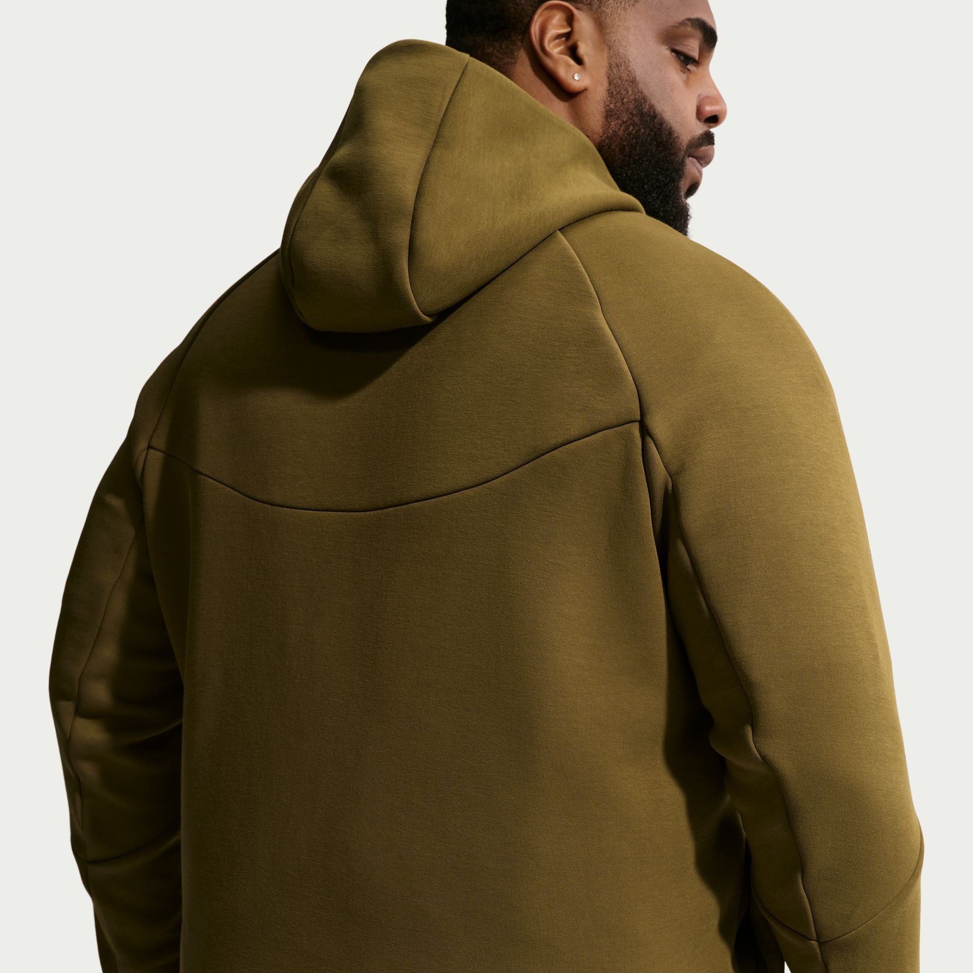 Nike Mens Tech Fleece Windrunner Jacket - Olive Flak by Denim Exchange